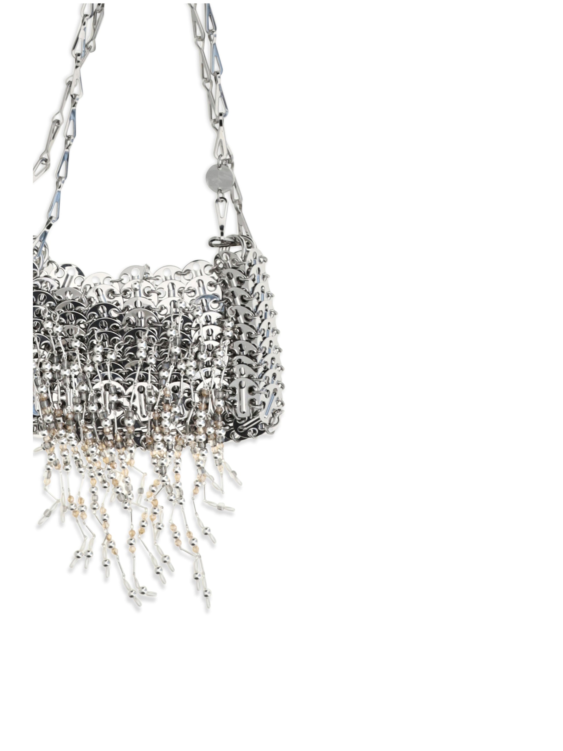 Rabanne Women Nano 1969 Pearl Fringe Shoulder Bag PACO RABANNE