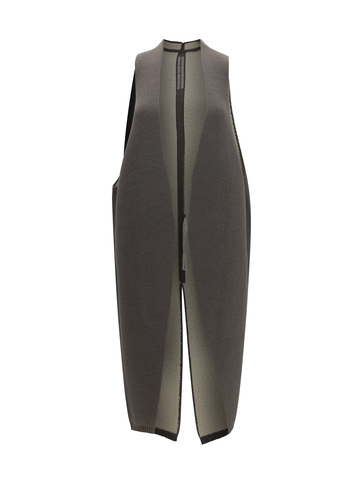 Rick Owens Women Long Wool And Shearling Vest RICK OWENS