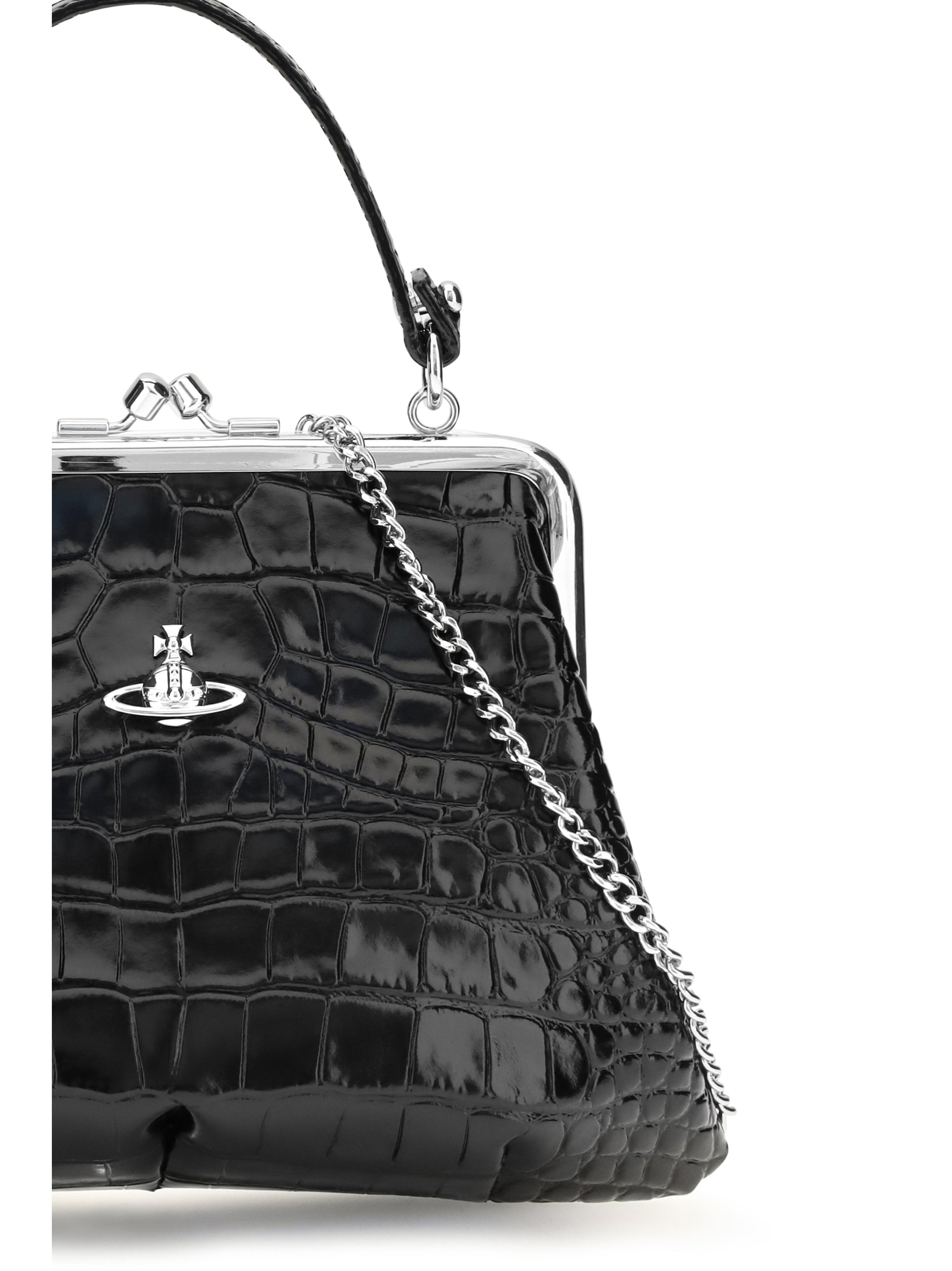 Vivienne Westwood Women Granny Frame Crocodile Effect Handbag VIVIENNE WESTWOOD