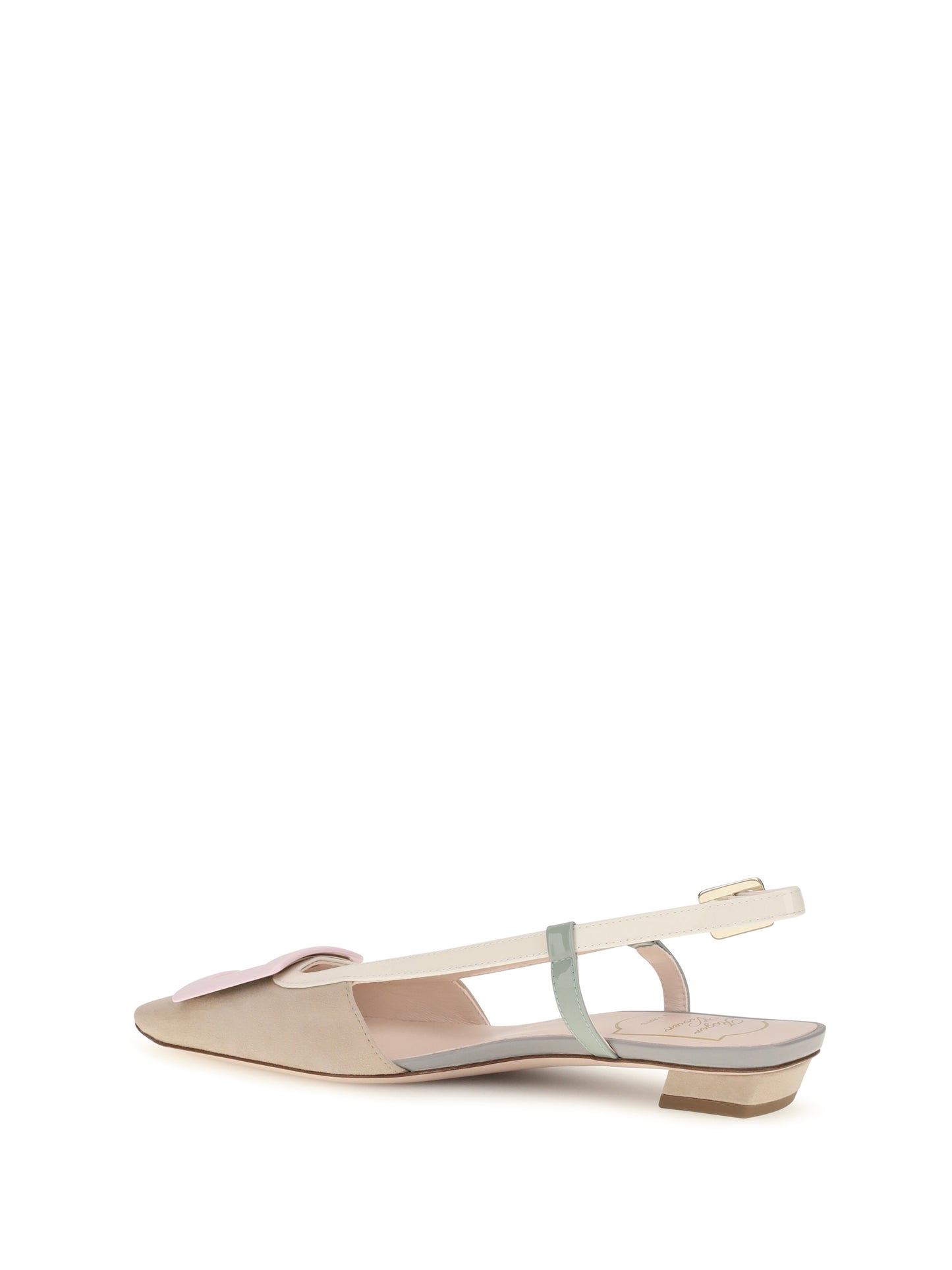 Roger Vivier Women Suede Belle Vivier Slingback Ballerinas ROGER VIVIER