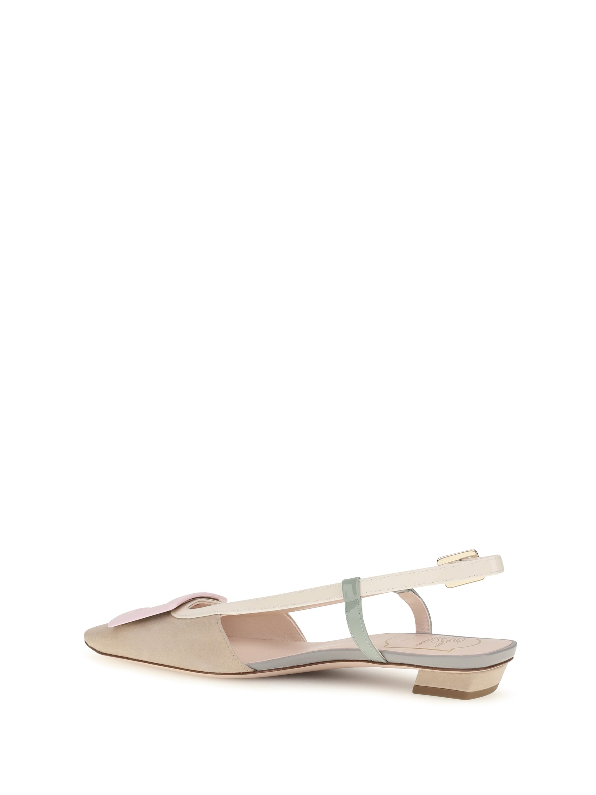 Roger Vivier Women Suede Belle Vivier Slingback Ballerinas ROGER VIVIER