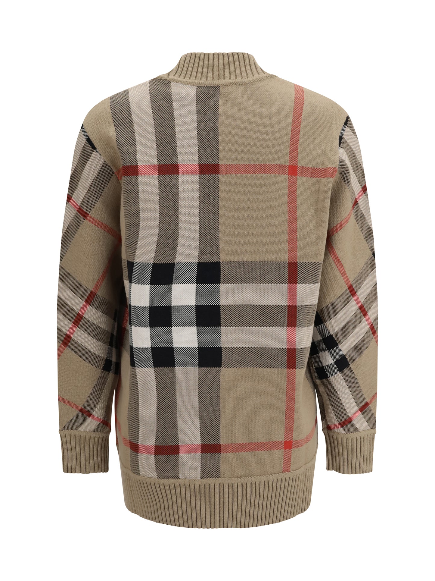 Burberry Women Check Archive Wool Sweater BURBERRY