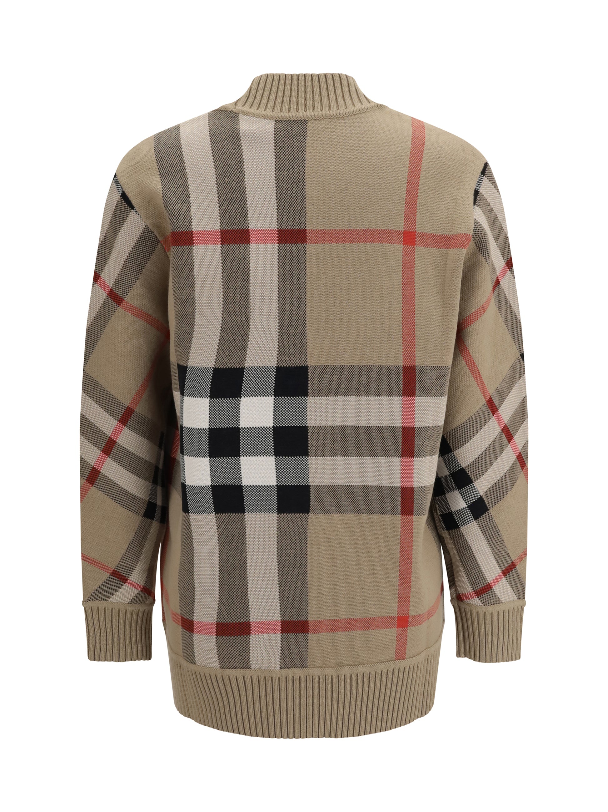 Burberry Women Check Archive Wool Sweater BURBERRY