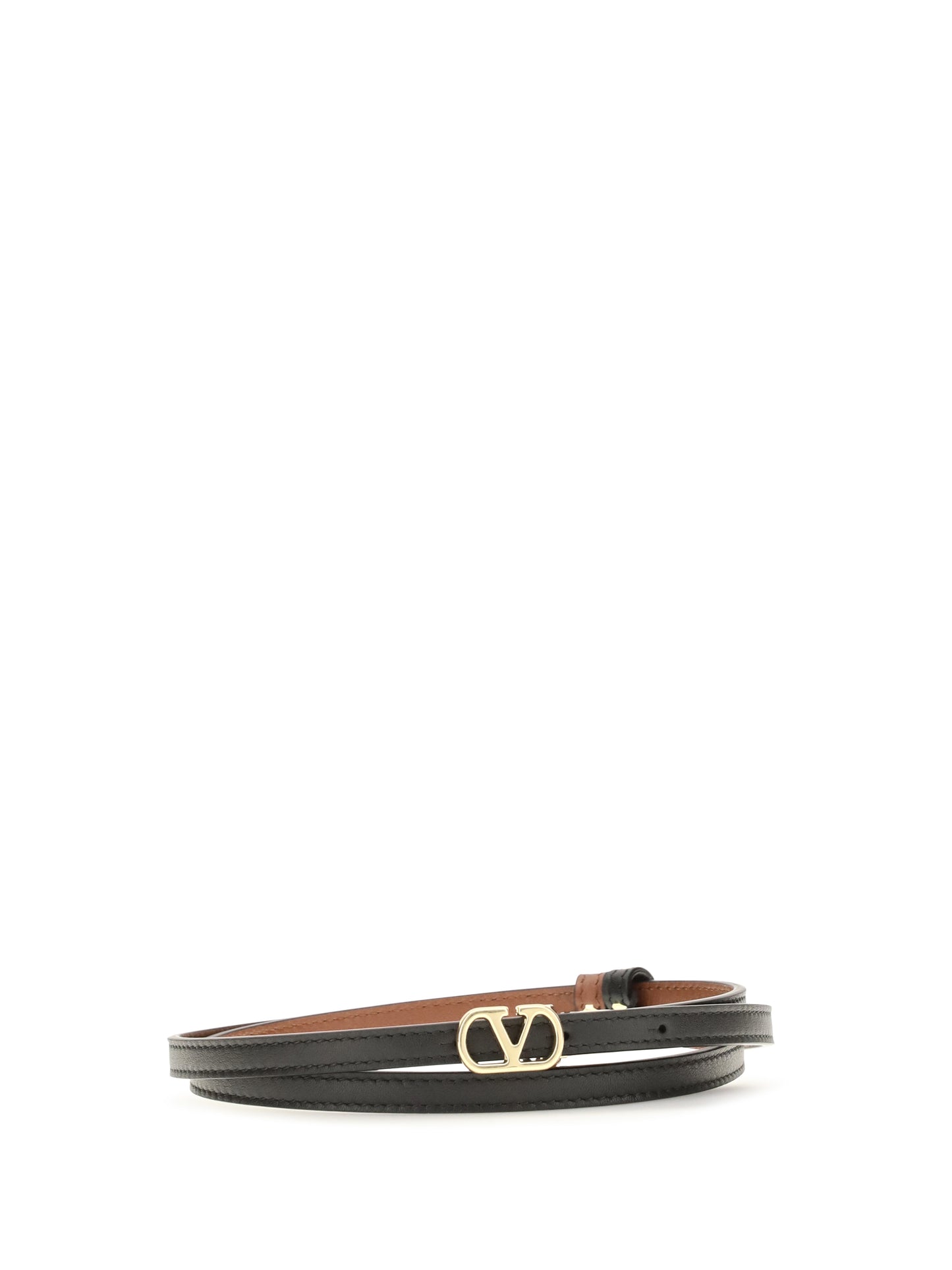 Valentino Garavani Women Reversible Vlogo Signature Glossy Calfskin Belt VALENTINO GARAVANI