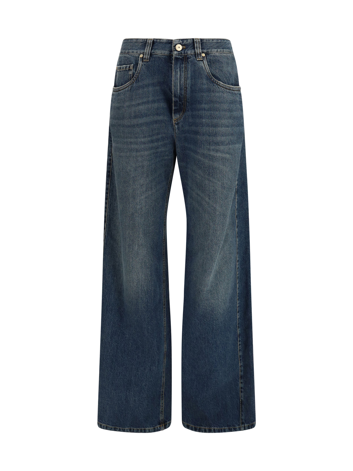 Brunello Cucinelli Women Wide-Leg Cotton Denim Jeans BRUNELLO CUCINELLI