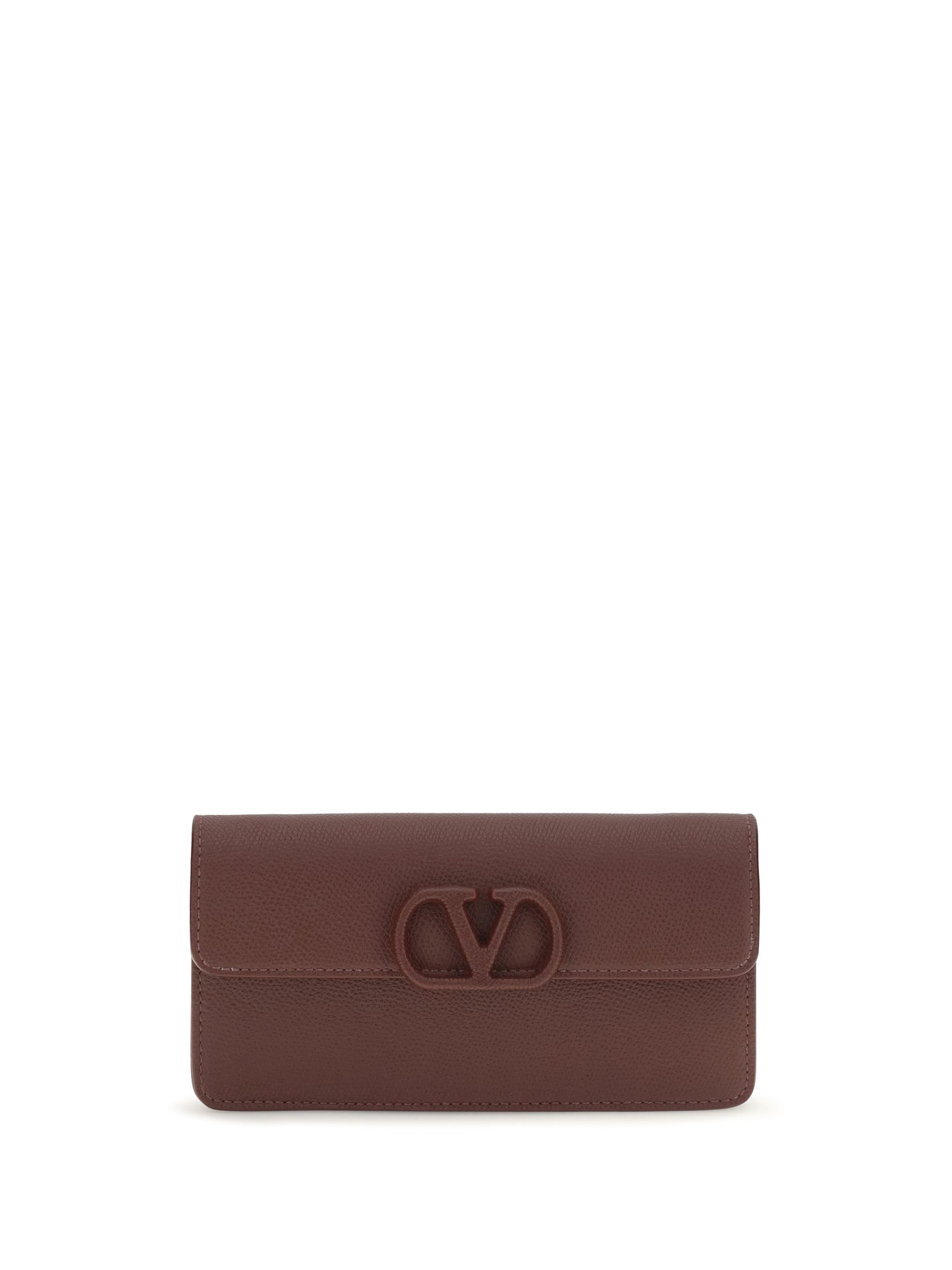 Valentino Garavani Women Vlogo Signature Grainy Calfskin Chain Wallet VALENTINO GARAVANI