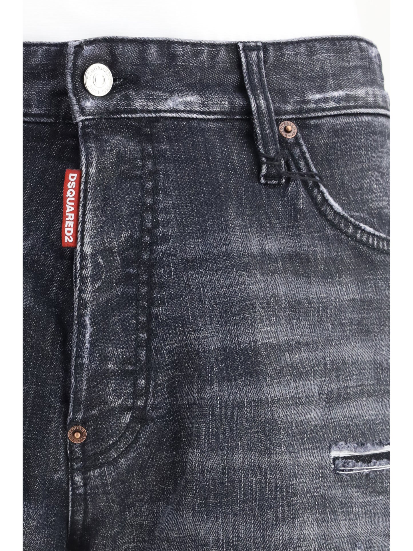 Dsquared2 Men Washed Marine Shorts DSQUARED2
