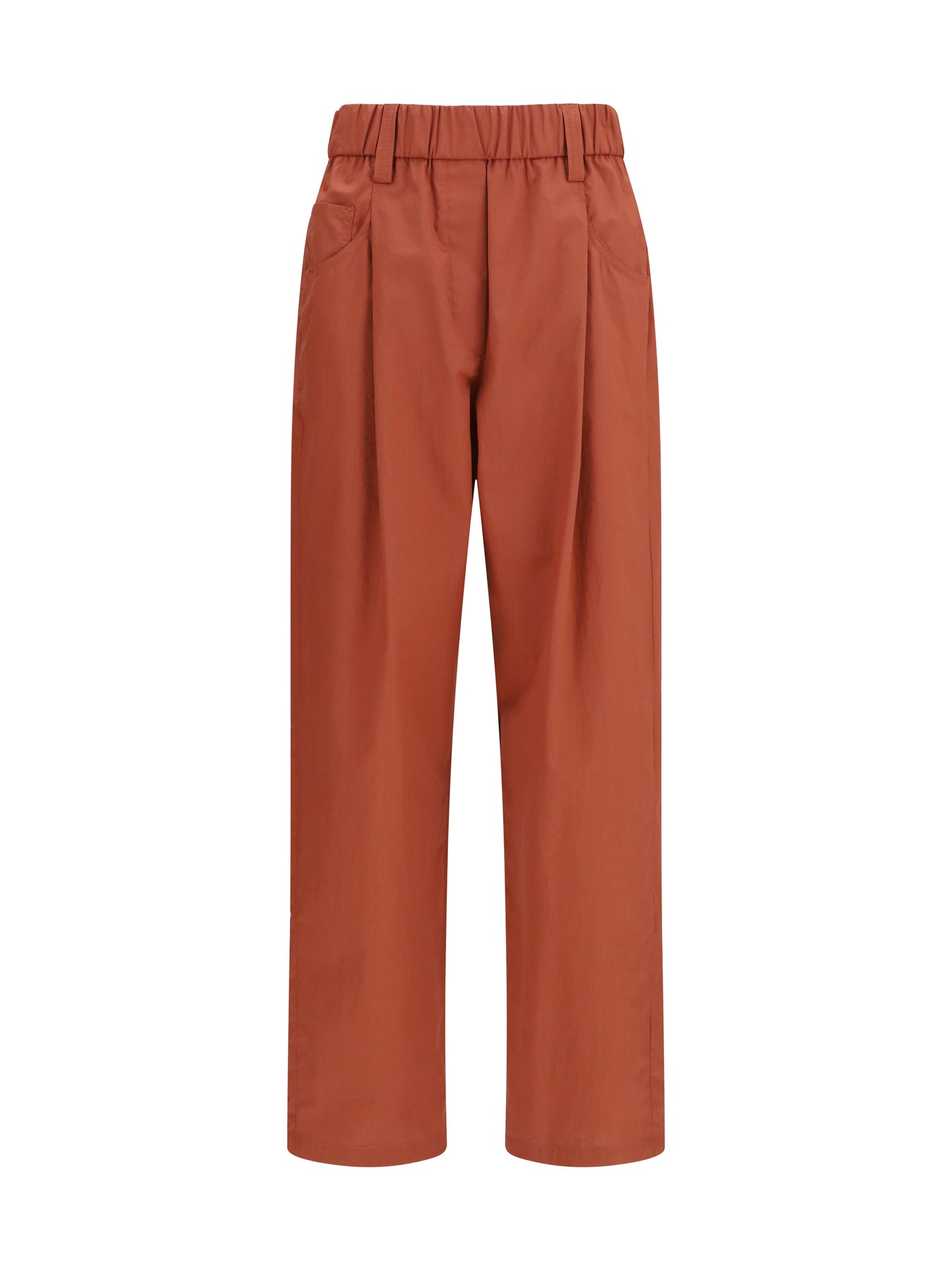 Brunello Cucinelli Women Cotton Elasticated Pants BRUNELLO CUCINELLI