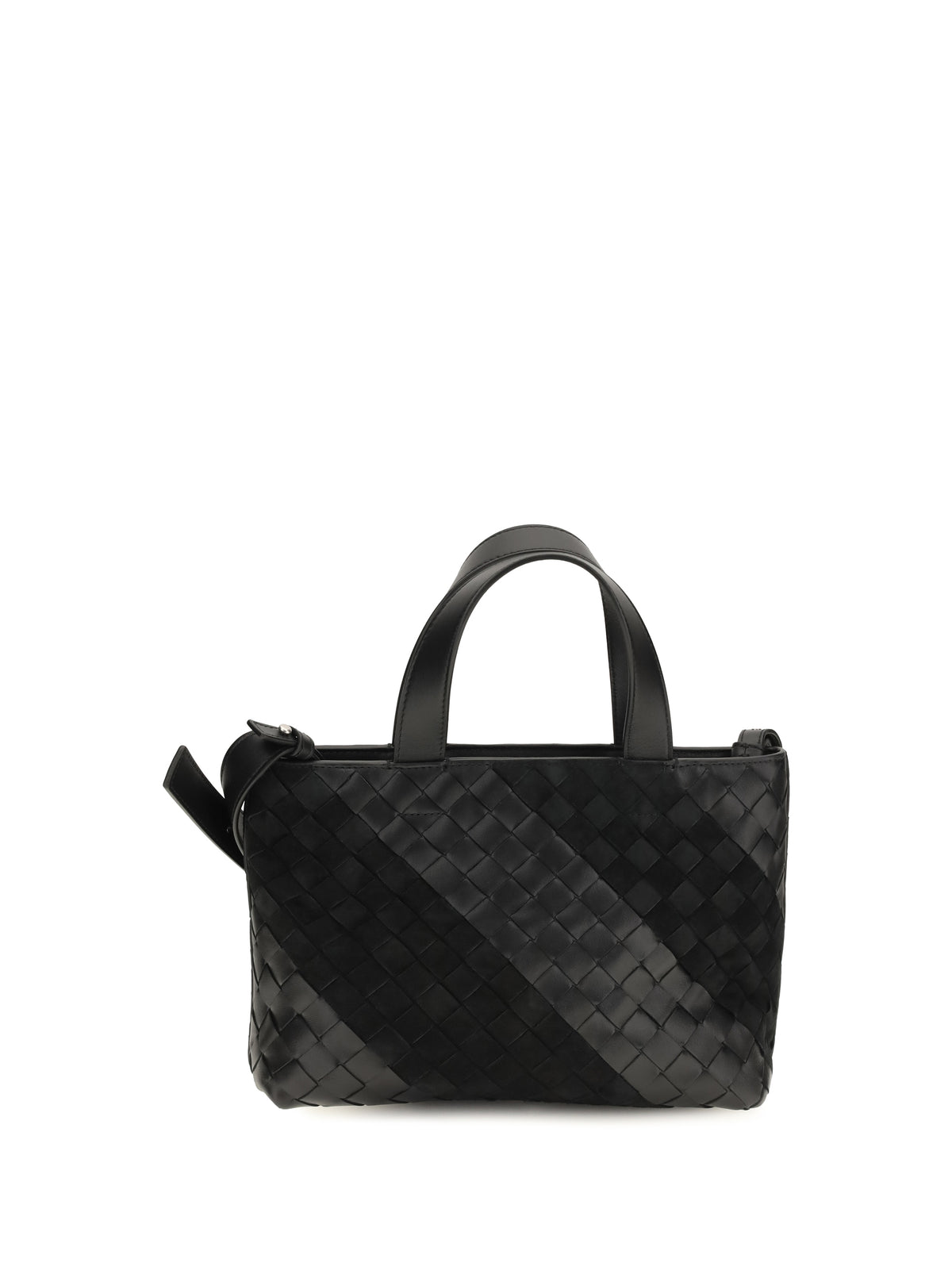 Bottega Veneta Men Intrecciato Handbag With Suede Stripes BOTTEGA VENETA