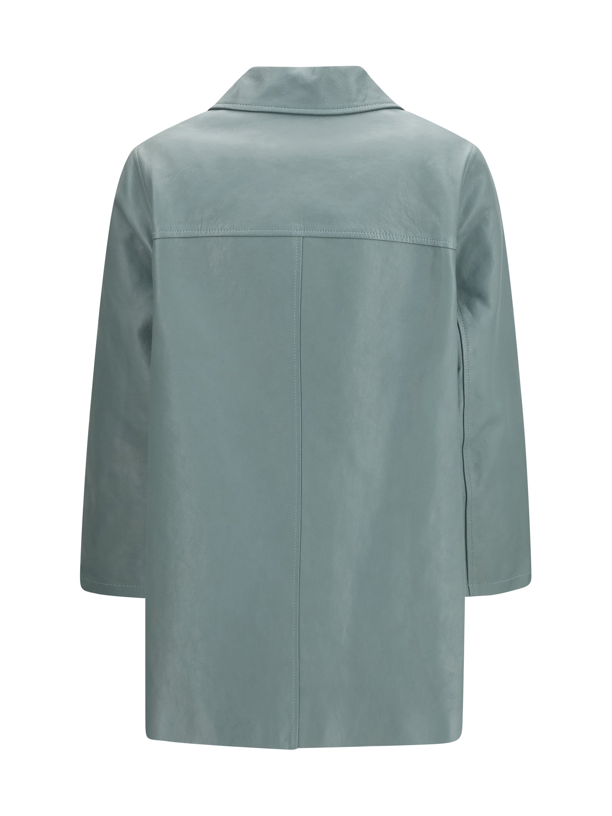 Chloé Women Long Lambskin Leather Jacket CHLOE