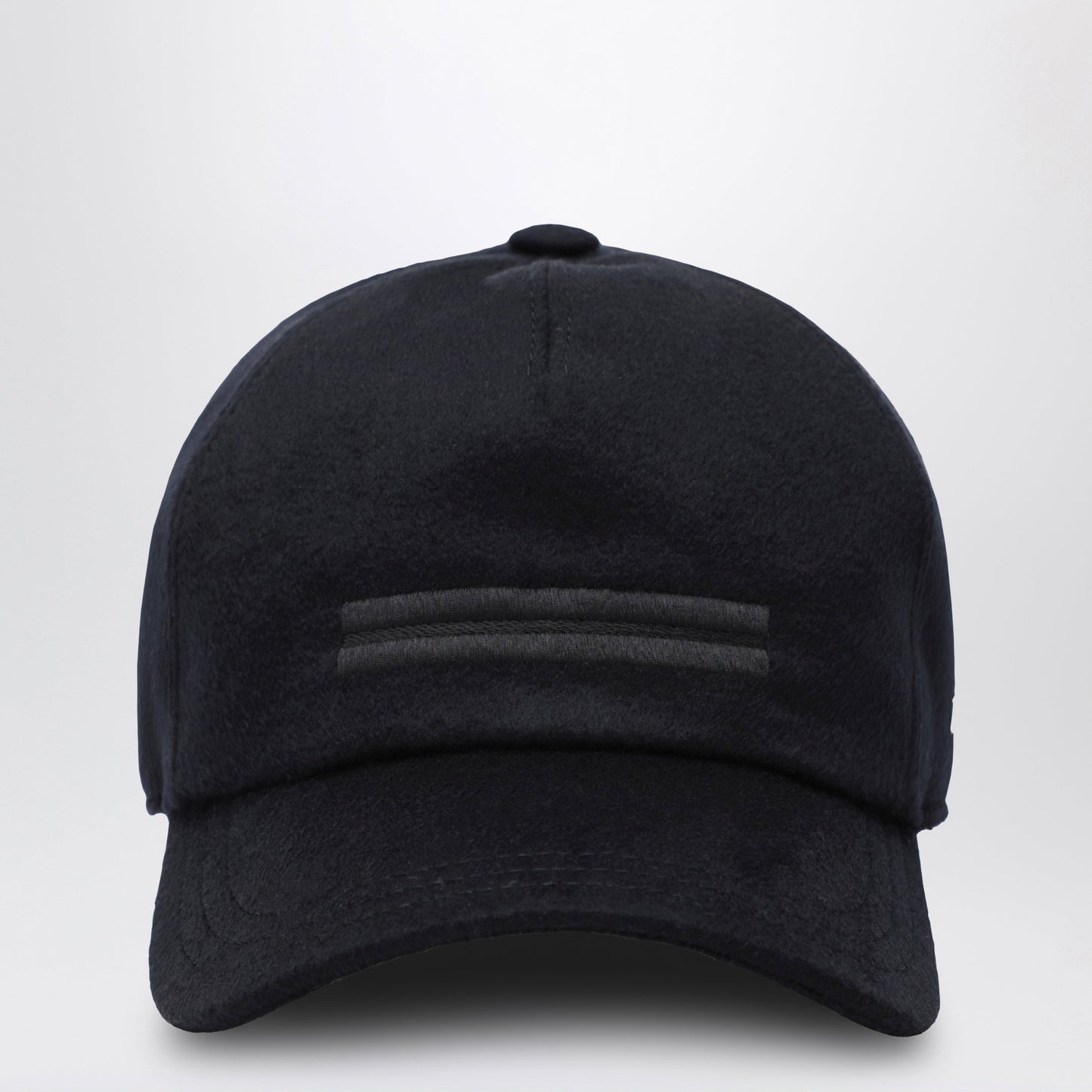 Zegna Dark Blue Baseball Cap In Wool Men ZEGNA