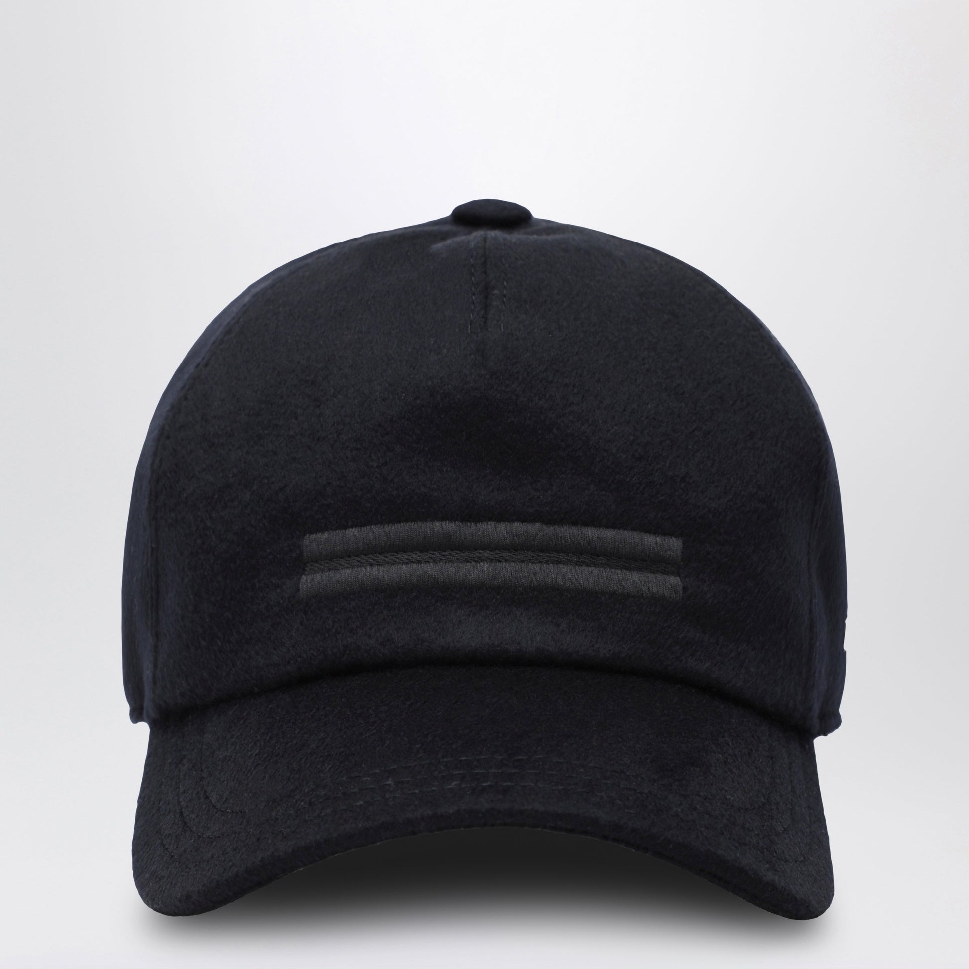 Zegna Dark Blue Baseball Cap In Wool Men ZEGNA