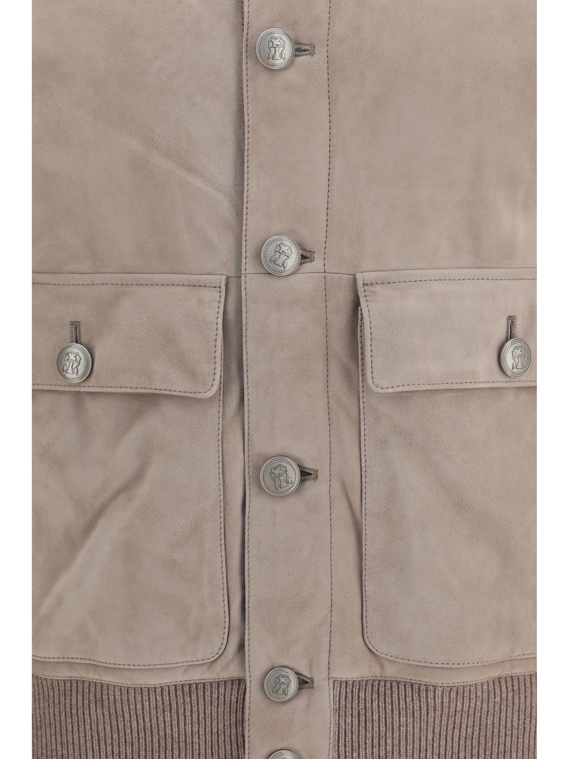 Brunello Cucinelli Men Suede Jacket BRUNELLO CUCINELLI