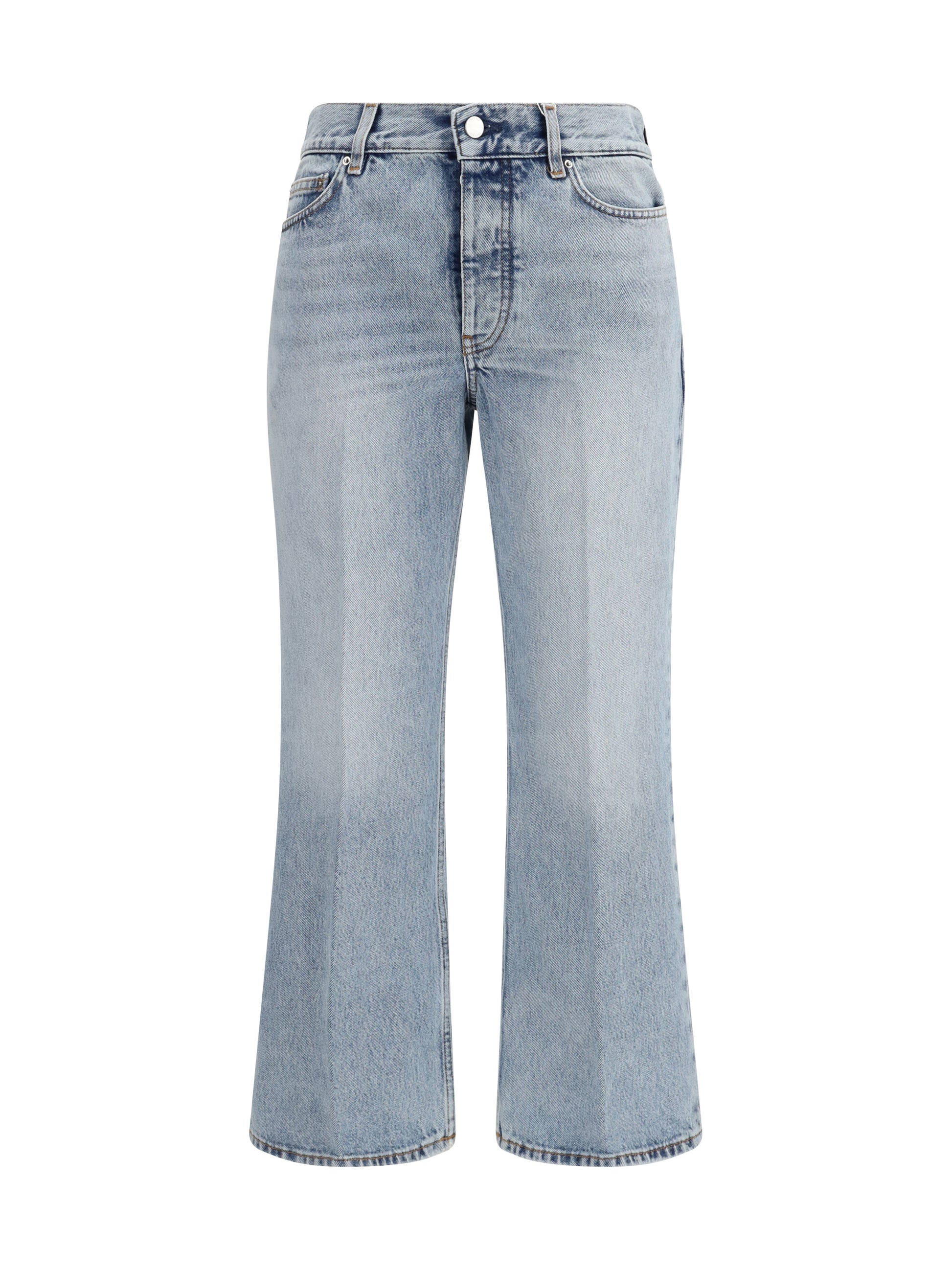 Toteme Women Cotton Flared-Hem Jeans TOTEME