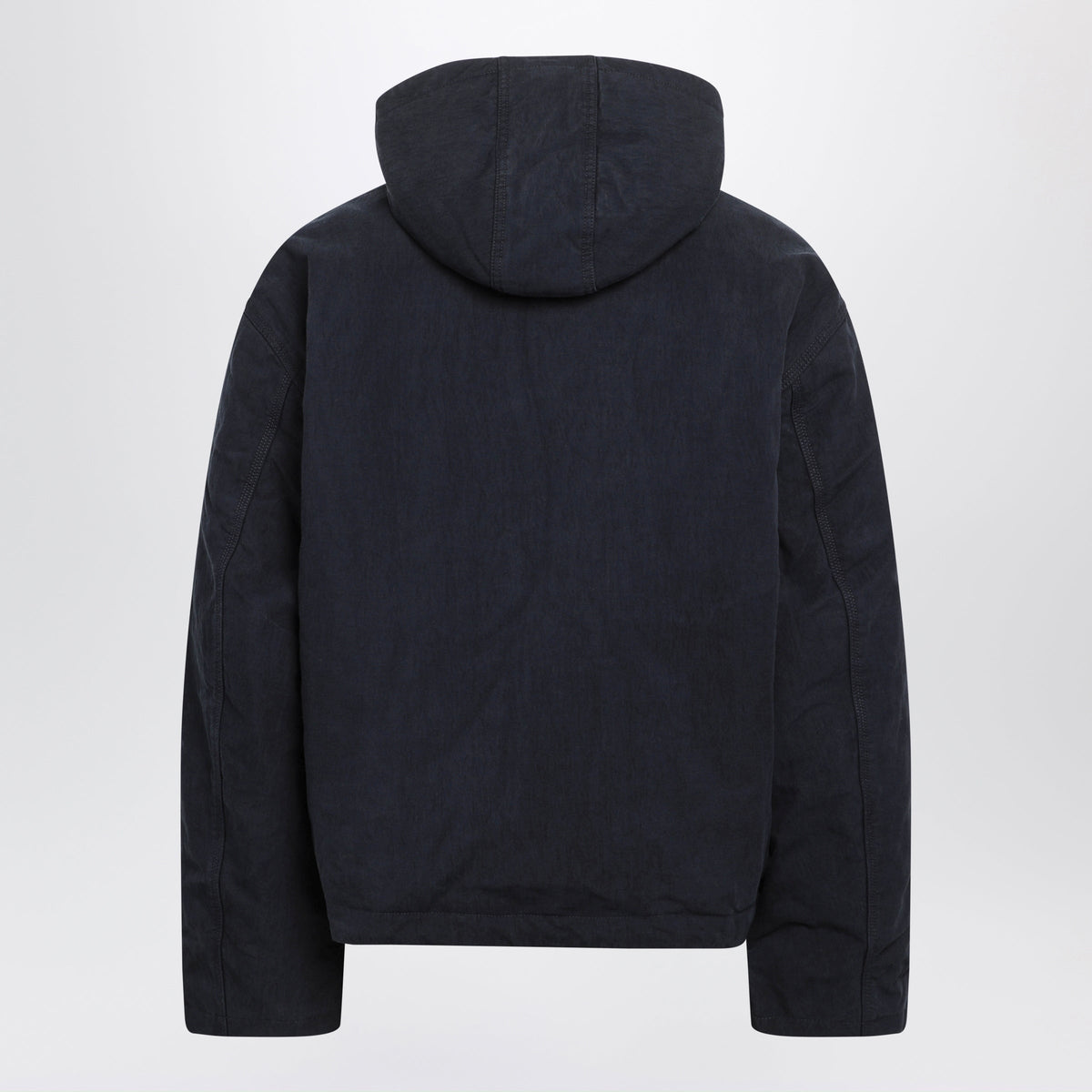 Acne Studios Midnight Blue Waxed Hooded Jacket In Cotton And Nylon Canvas Men ACNE STUDIOS
