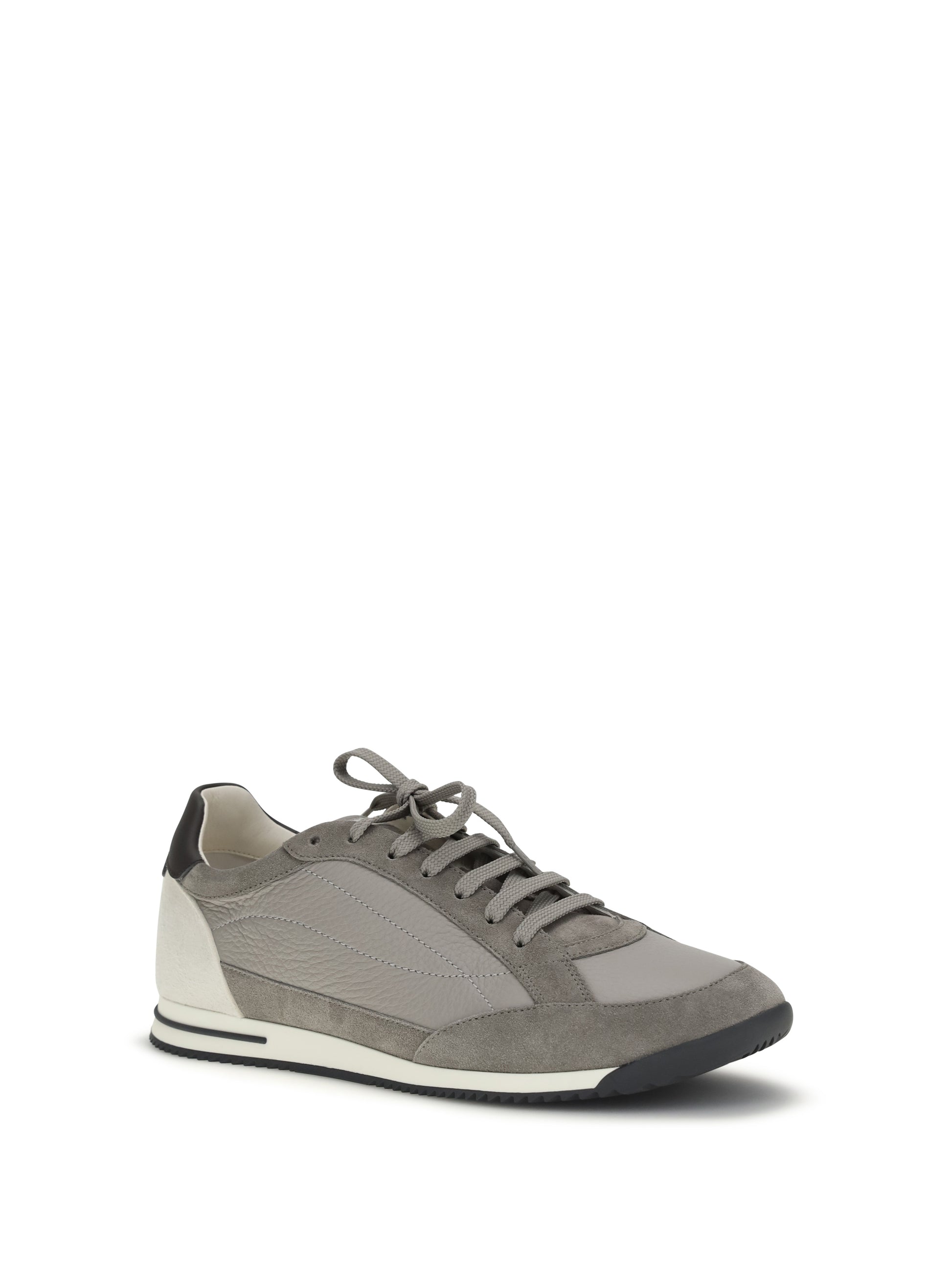 Brunello Cucinelli Men Deer And Suede Sneakers BRUNELLO CUCINELLI