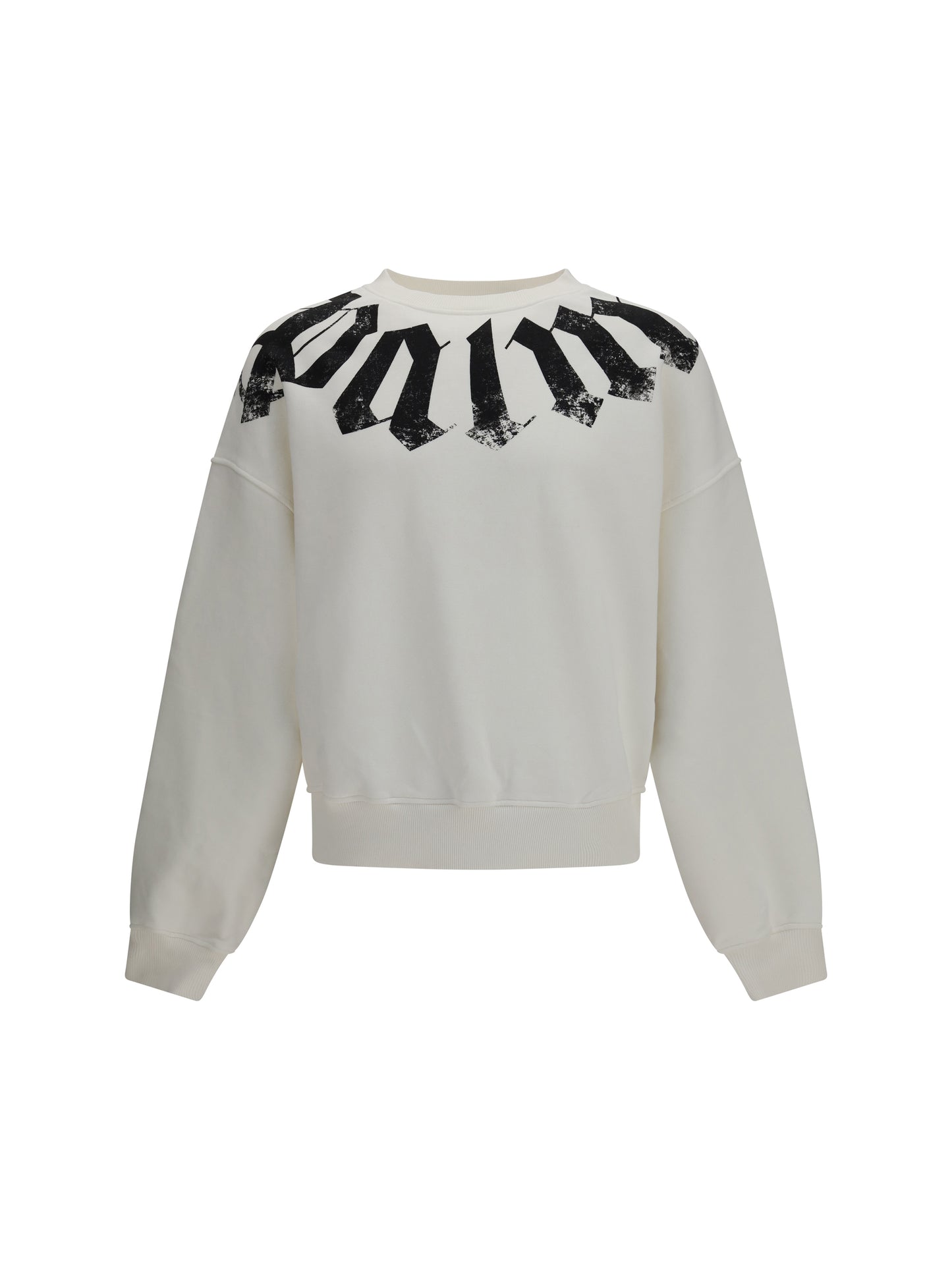 Palm Angels Men Big Neck Logo Sweatshirt PALM ANGELS
