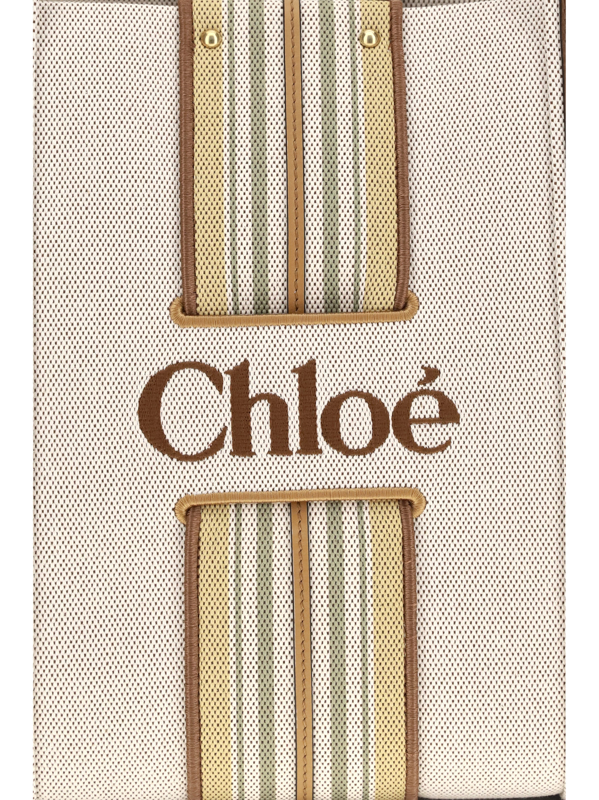Chloé Women Woody Loop Canvas Tote Bag CHLOE