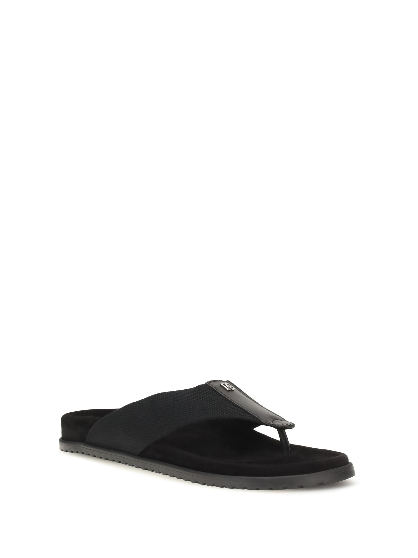 Dolce & Gabbana Men Logo Thong Sandals