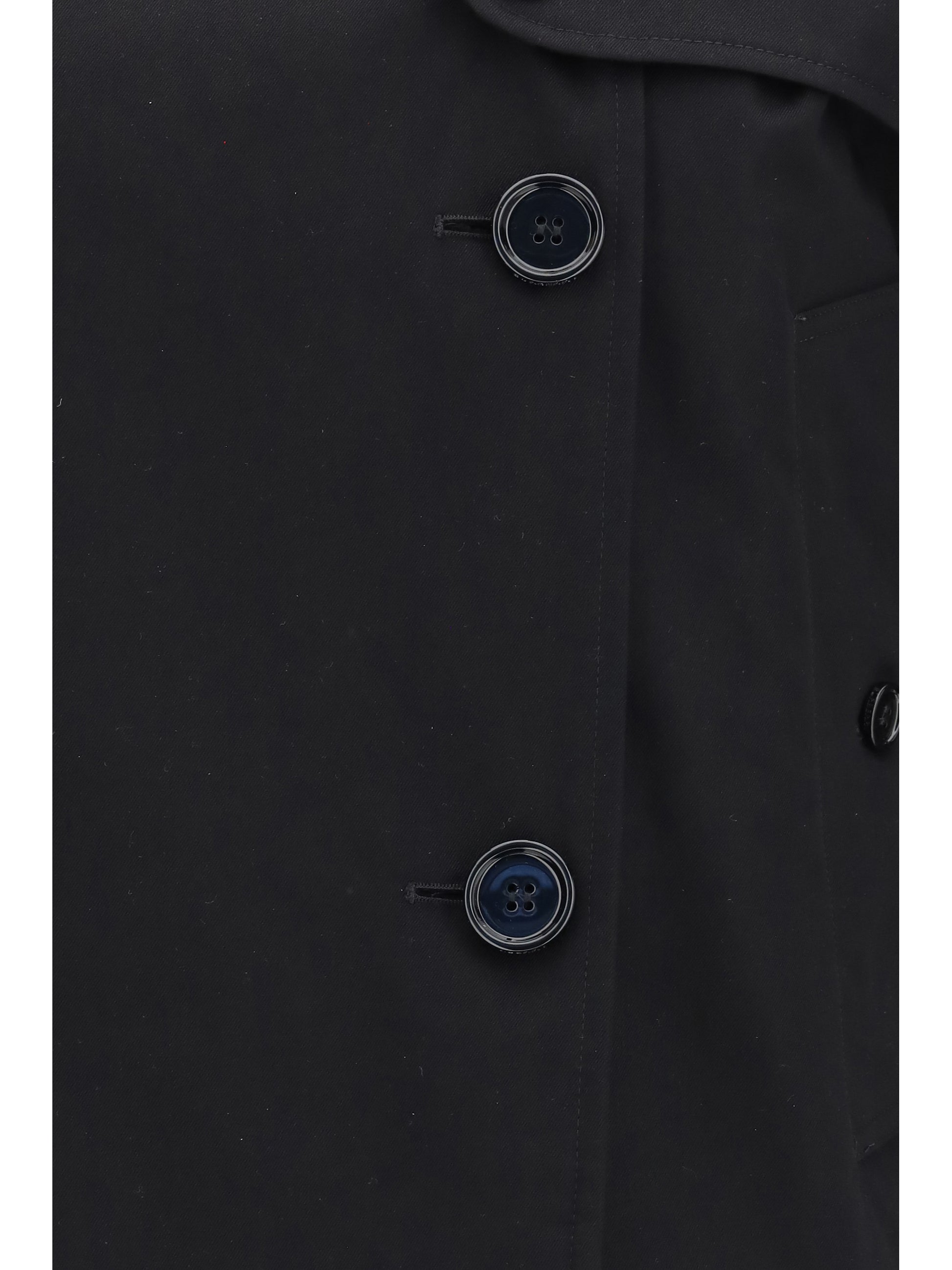 Burberry Women Mayfair Cropped Trench Jacket In Gabardine BURBERRY