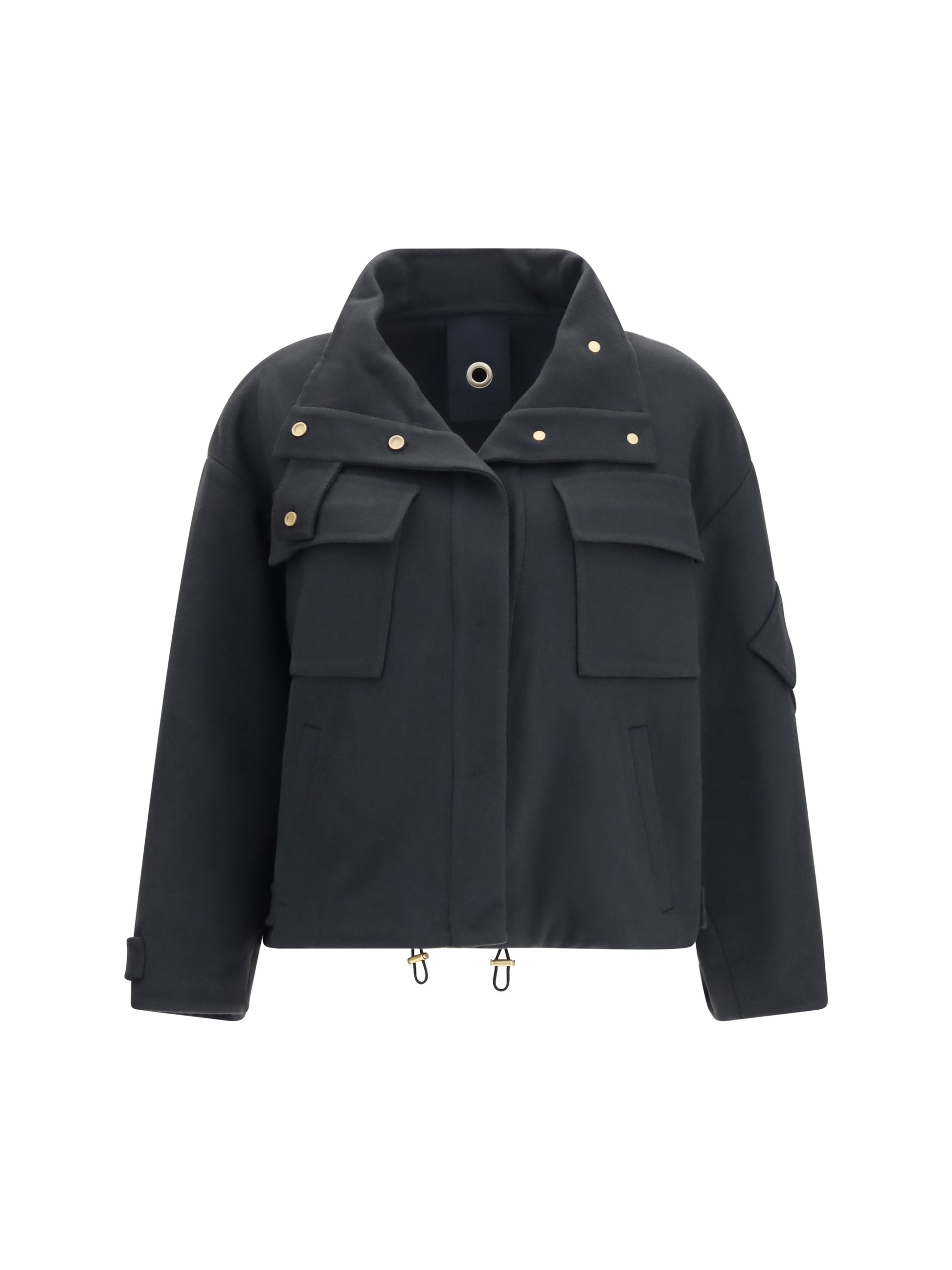 Giorgio Armani Women Coat Caban In Double Cashmere Blouson With High Collar GIORGIO ARMANI