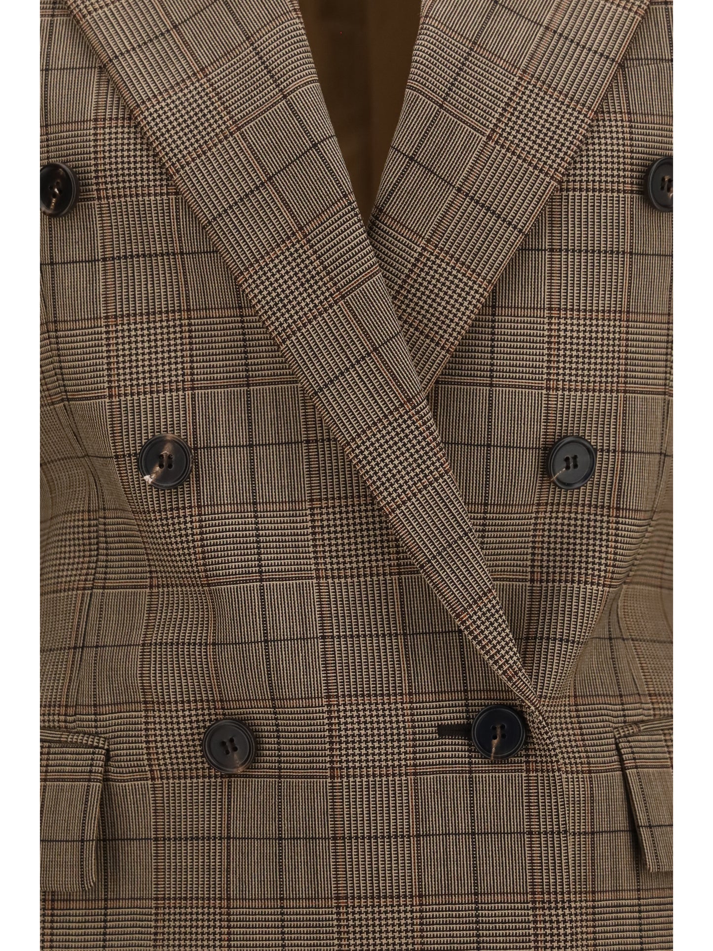 Chloé Women Checked Double-Breasted Blazer CHLOE
