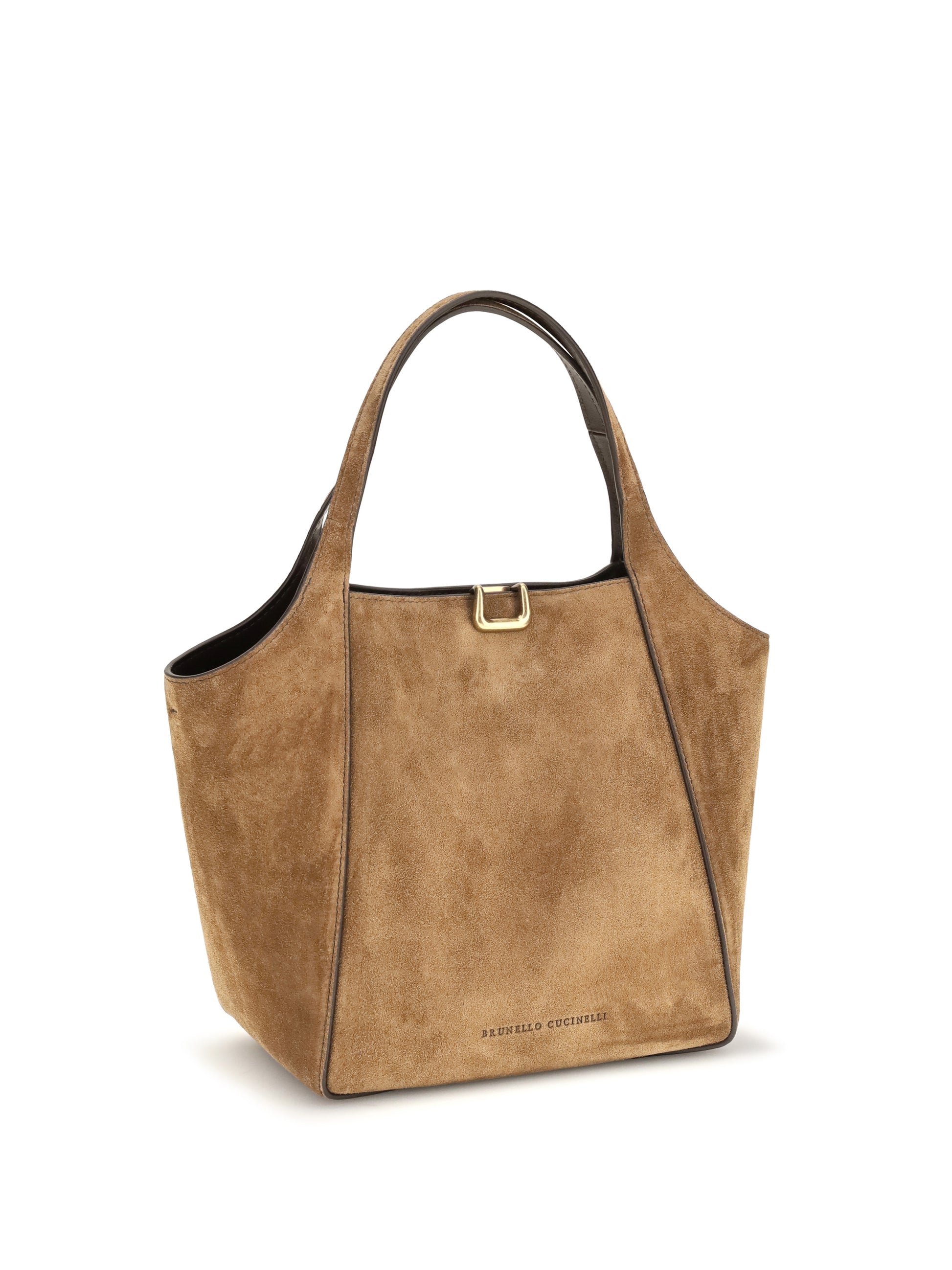 Brunello Cucinelli Women Small Sartorial Suede Bucket Bag BRUNELLO CUCINELLI