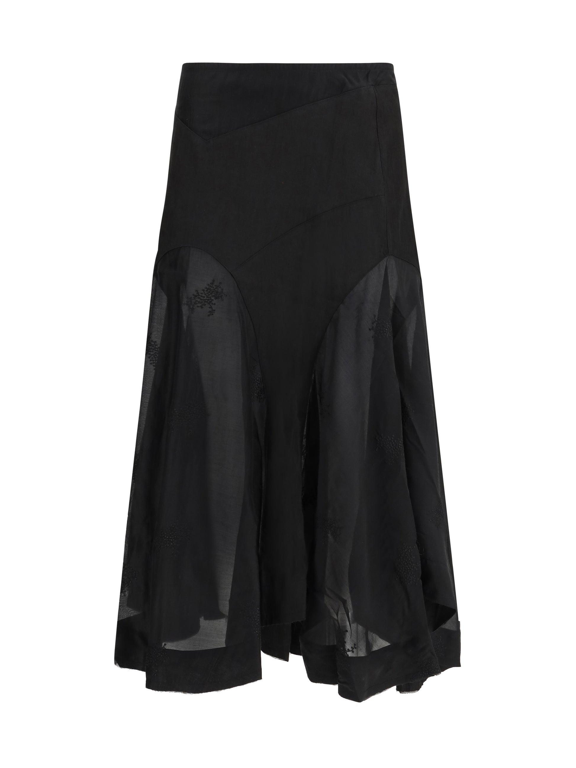 Our Legacy Women Petti Skirt Noir Bloom Ethereal Veil OUR LEGACY