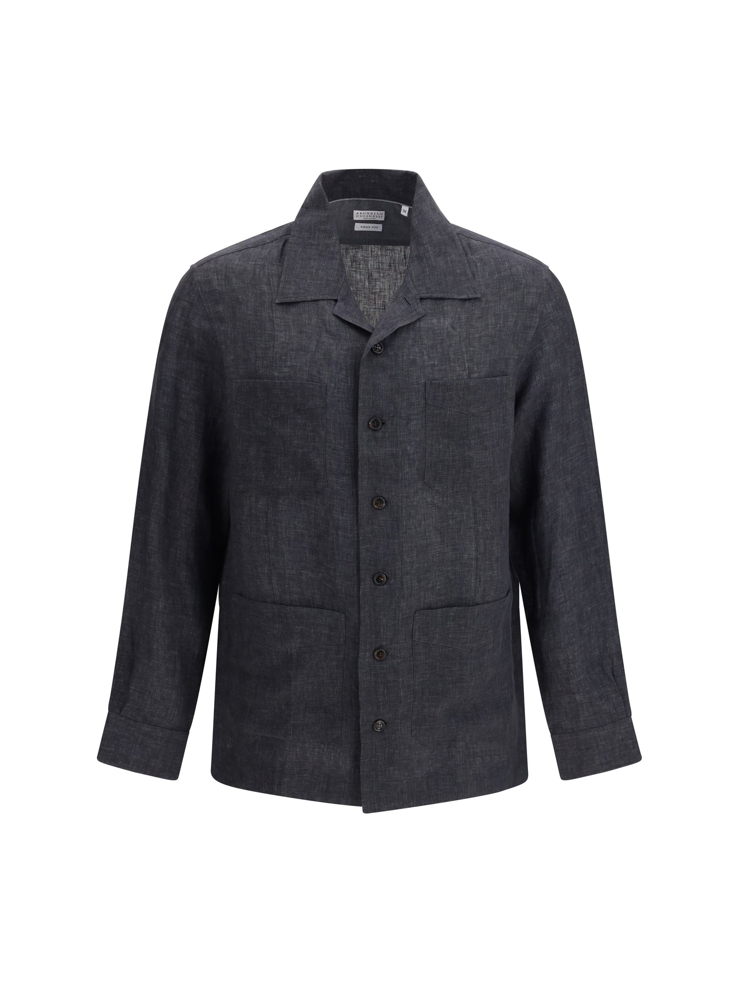 Brunello Cucinelli Men Easy Fit Linen Shirt BRUNELLO CUCINELLI