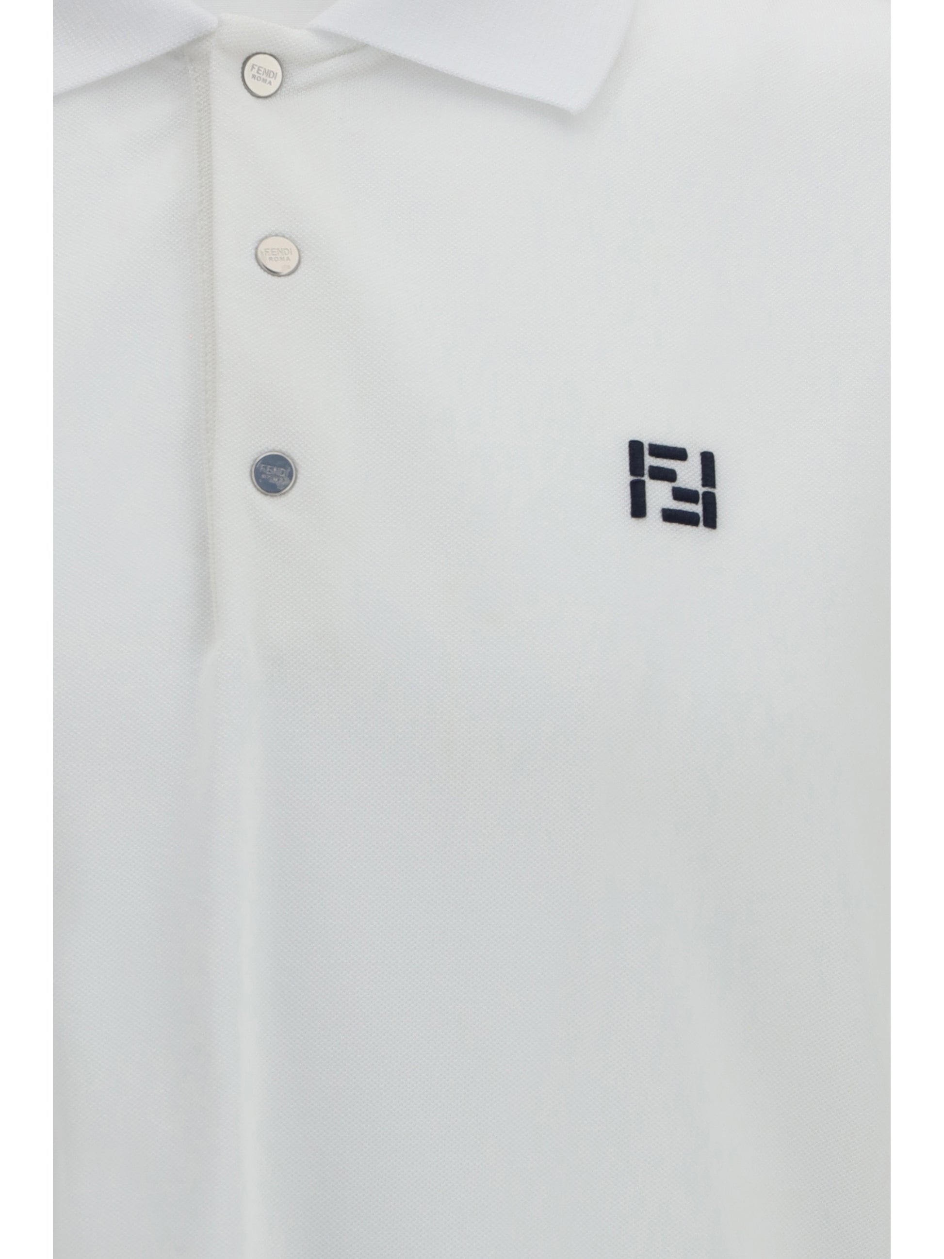 Fendi Men Ff Logo Piqué Polo FENDI