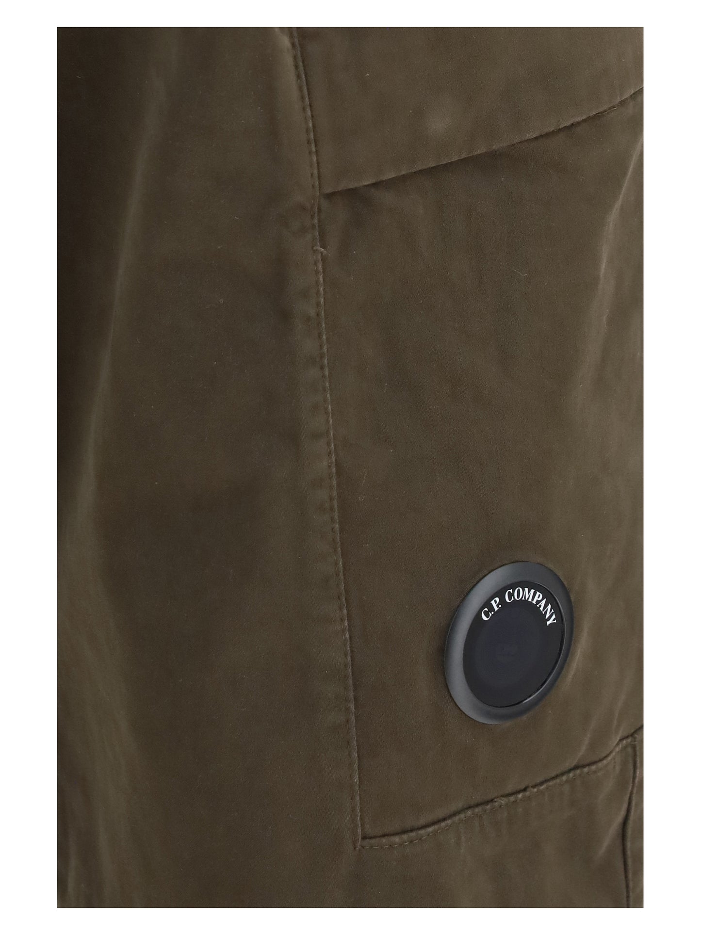 C.P. Company Men Stretch Cotton Satin Cargo Pants C.P. COMPANY