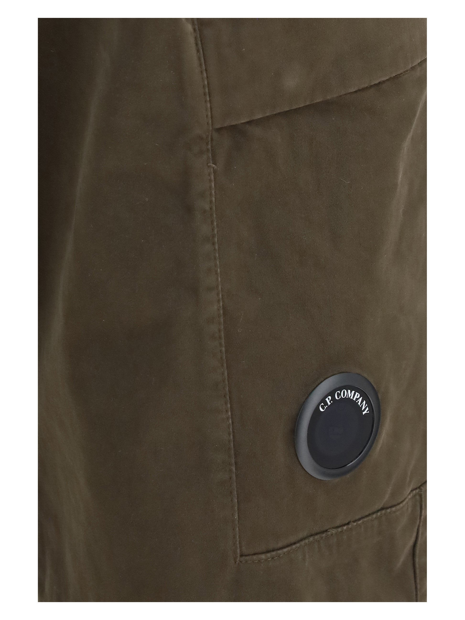 C.P. Company Men Stretch Cotton Satin Cargo Pants C.P. COMPANY