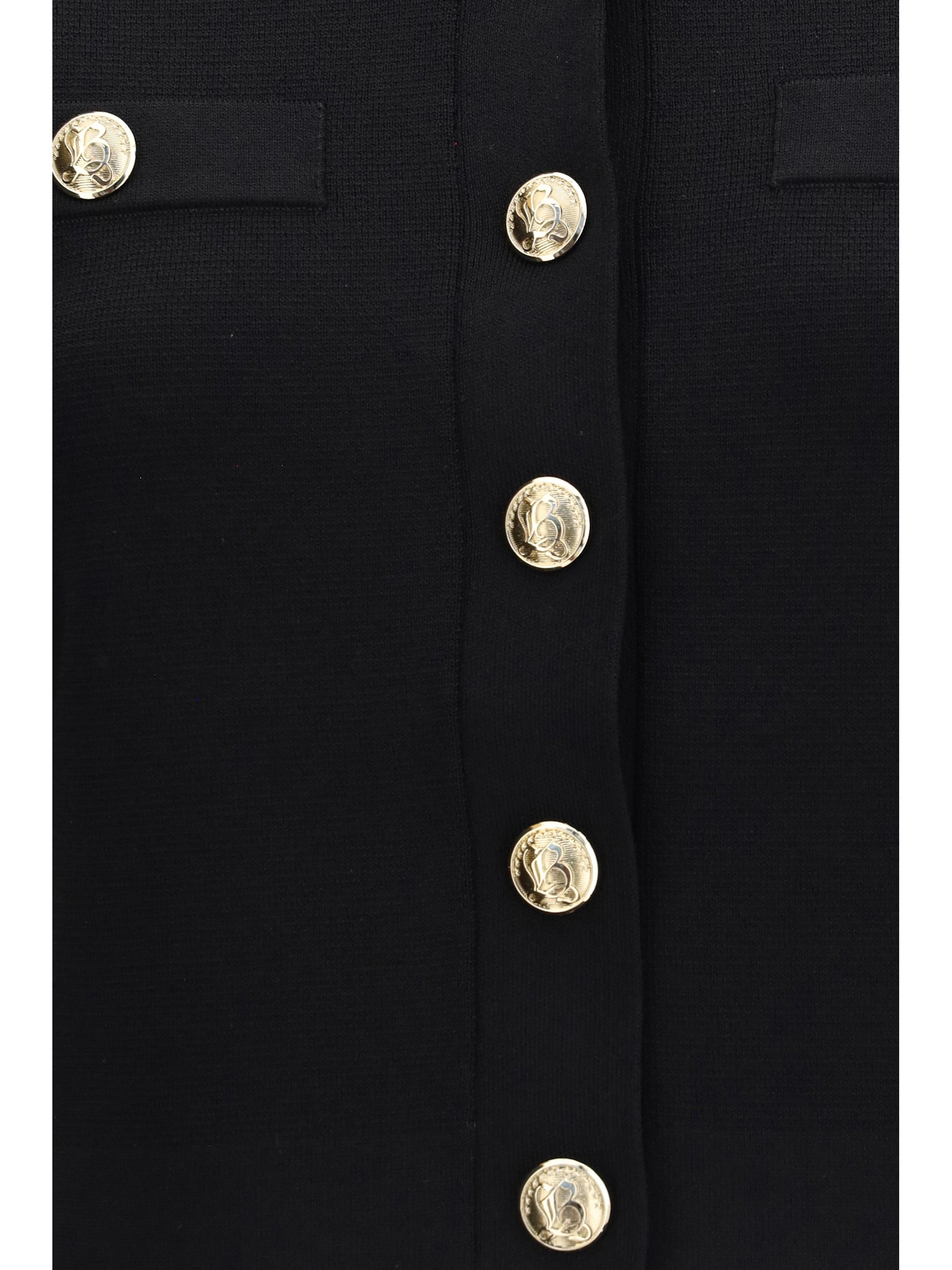 Balmain Women Round-Neck Viscose Cardigan BALMAIN