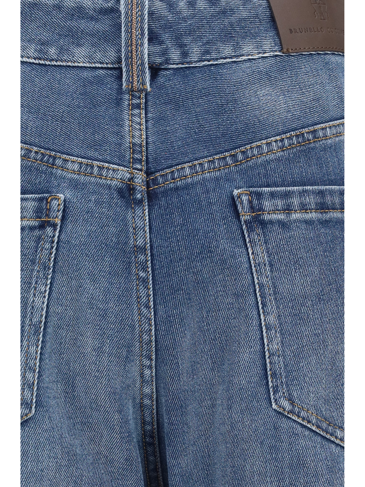 Brunello Cucinelli Women Cotton Denim Pants BRUNELLO CUCINELLI