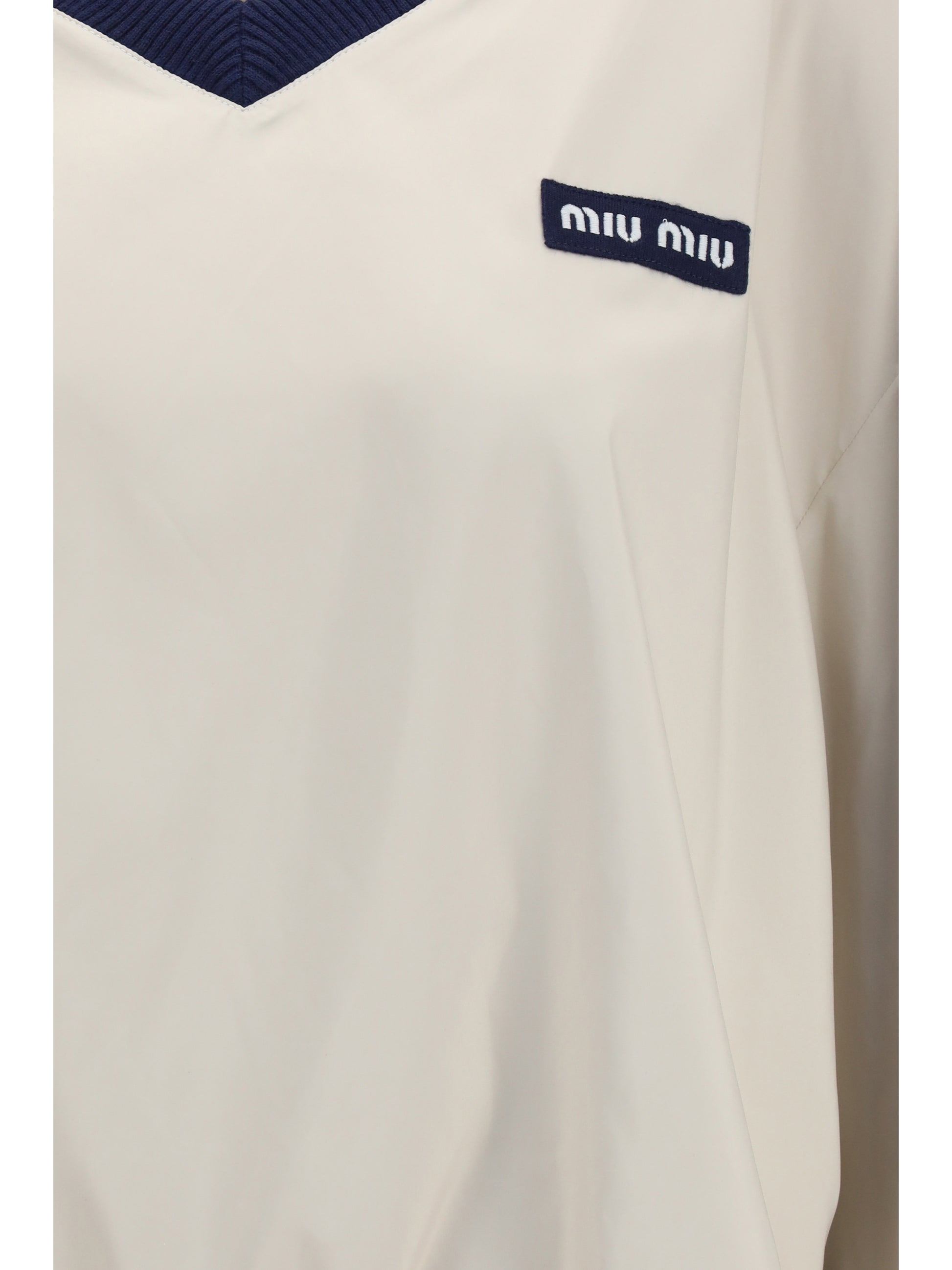 Miu Miu Women Pongé Tec Sweatshirt MIU MIU