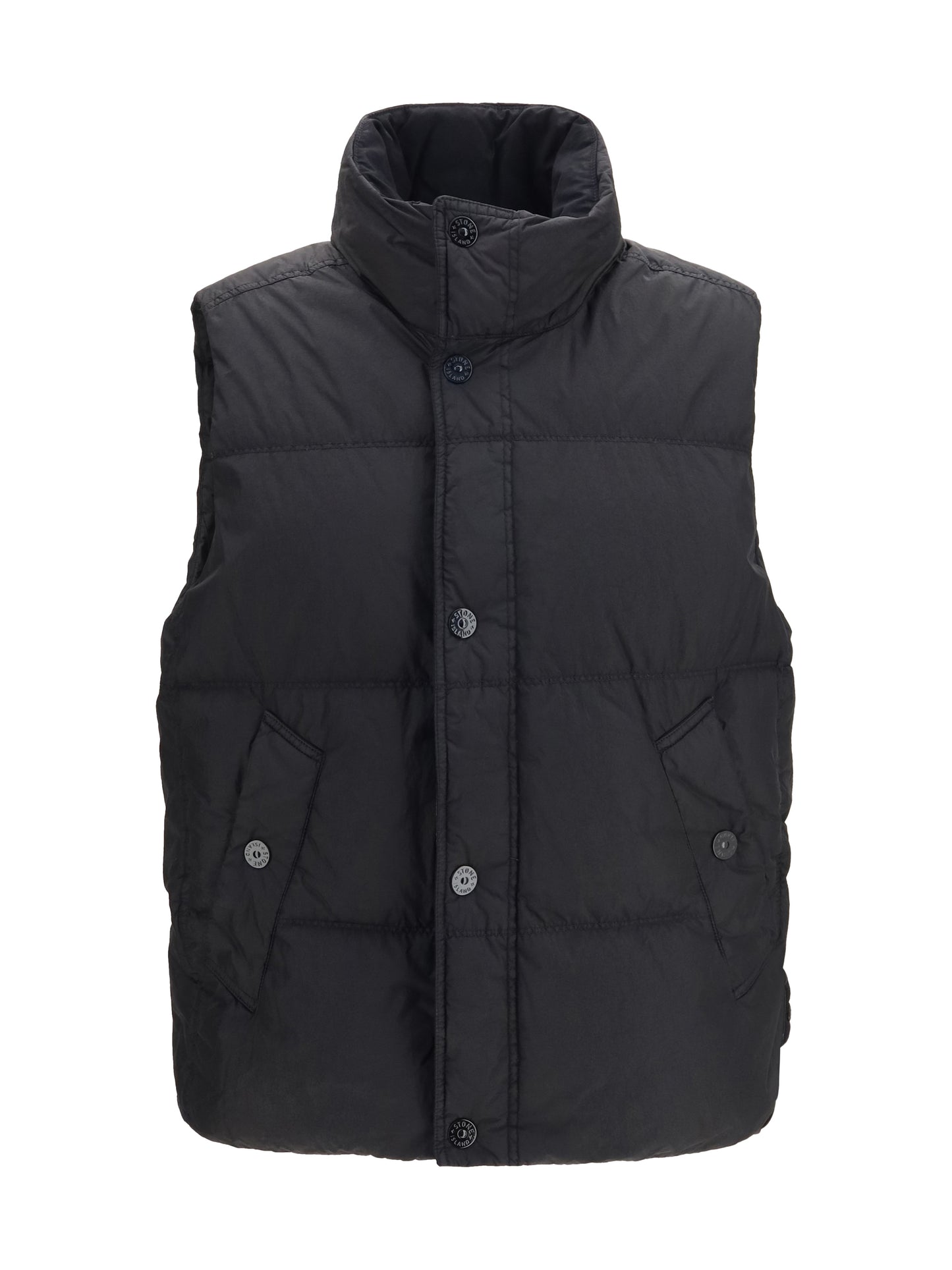 Stone Island Men Crinkle Reps Ny Padded Vest STONE ISLAND
