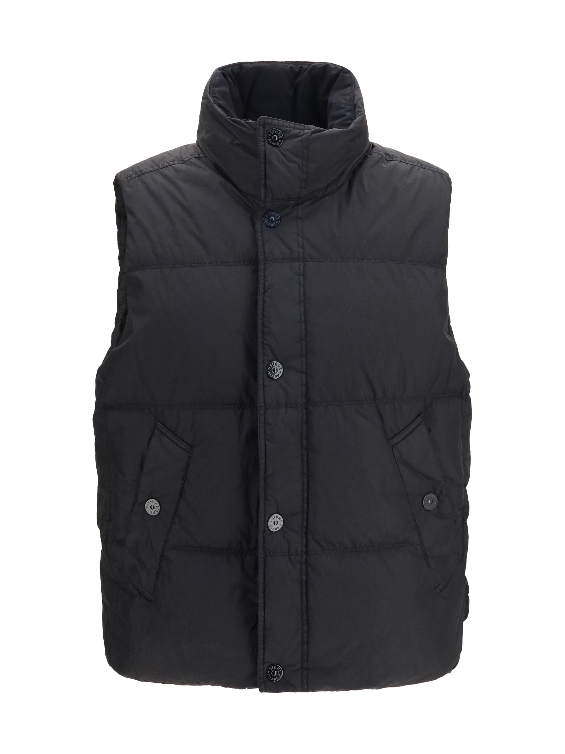 Stone Island Men Crinkle Reps Ny Padded Vest STONE ISLAND