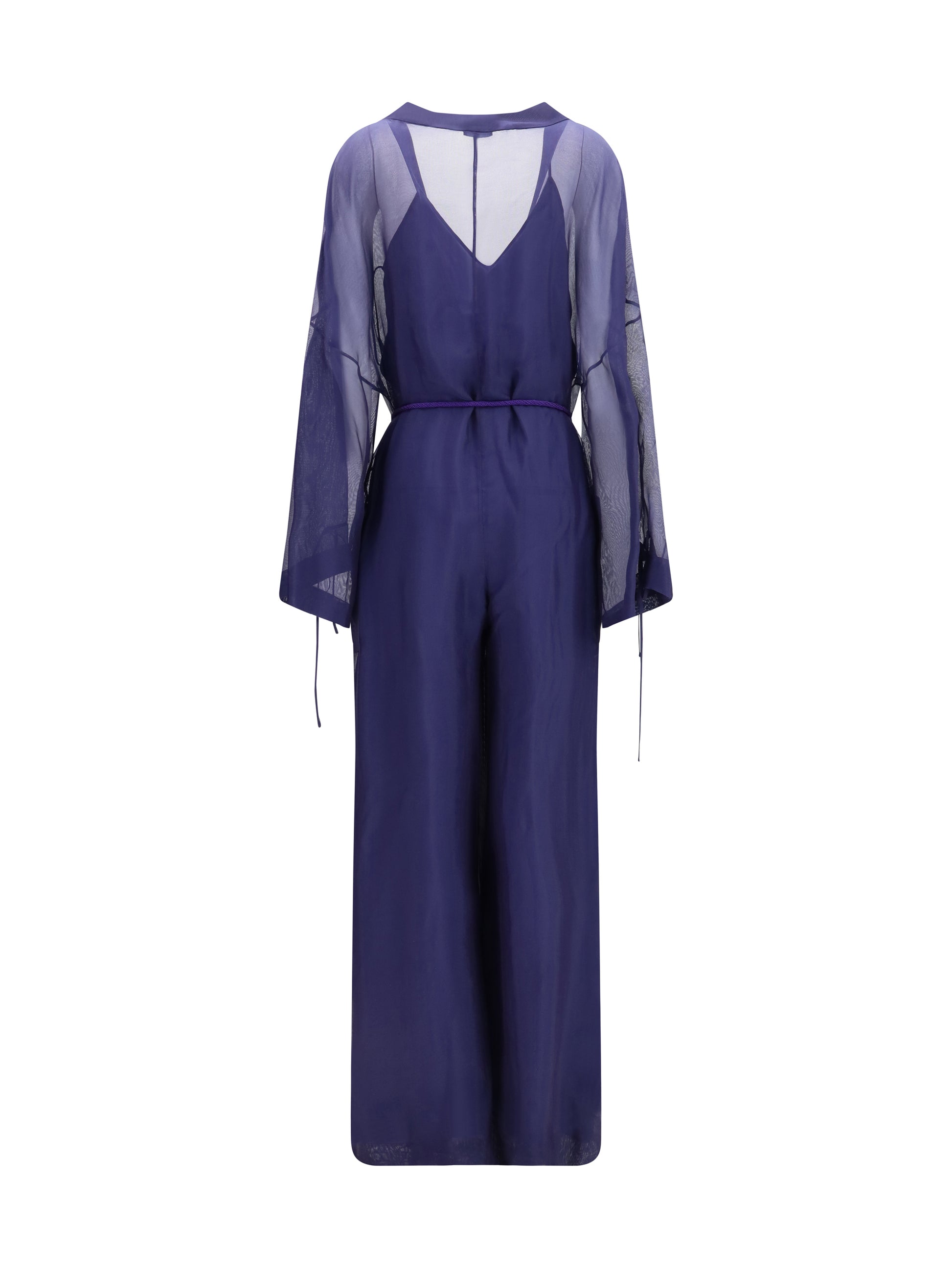 Giorgio Armani Women Viscose And Silk Gauze Jumpsuit GIORGIO ARMANI