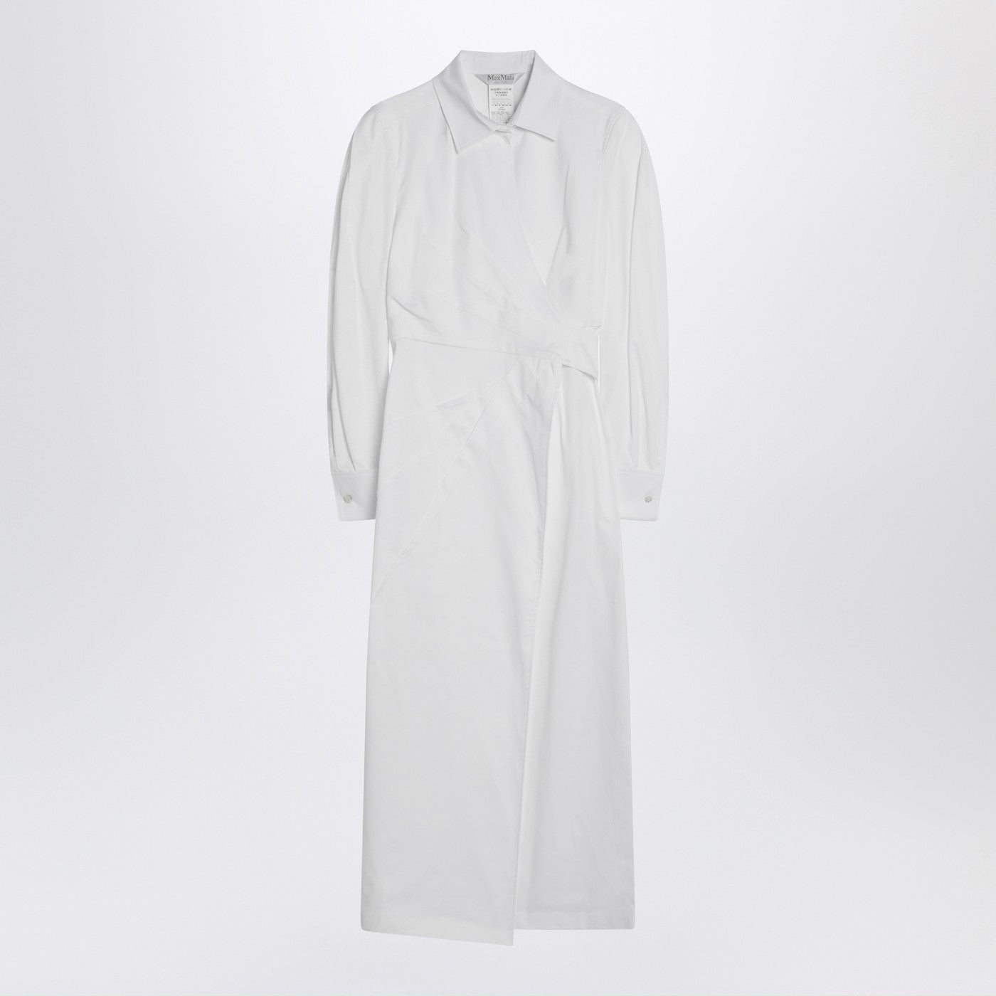 Max Mara White Shirt Dress In Cotton Twill Women MAX MARA