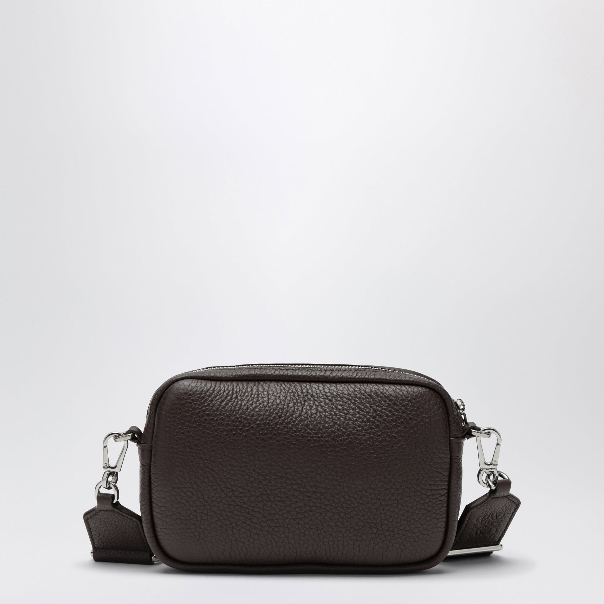 Loewe Small Pebble Crossbody Bag In Chocolate Grained Leather Men LOEWE