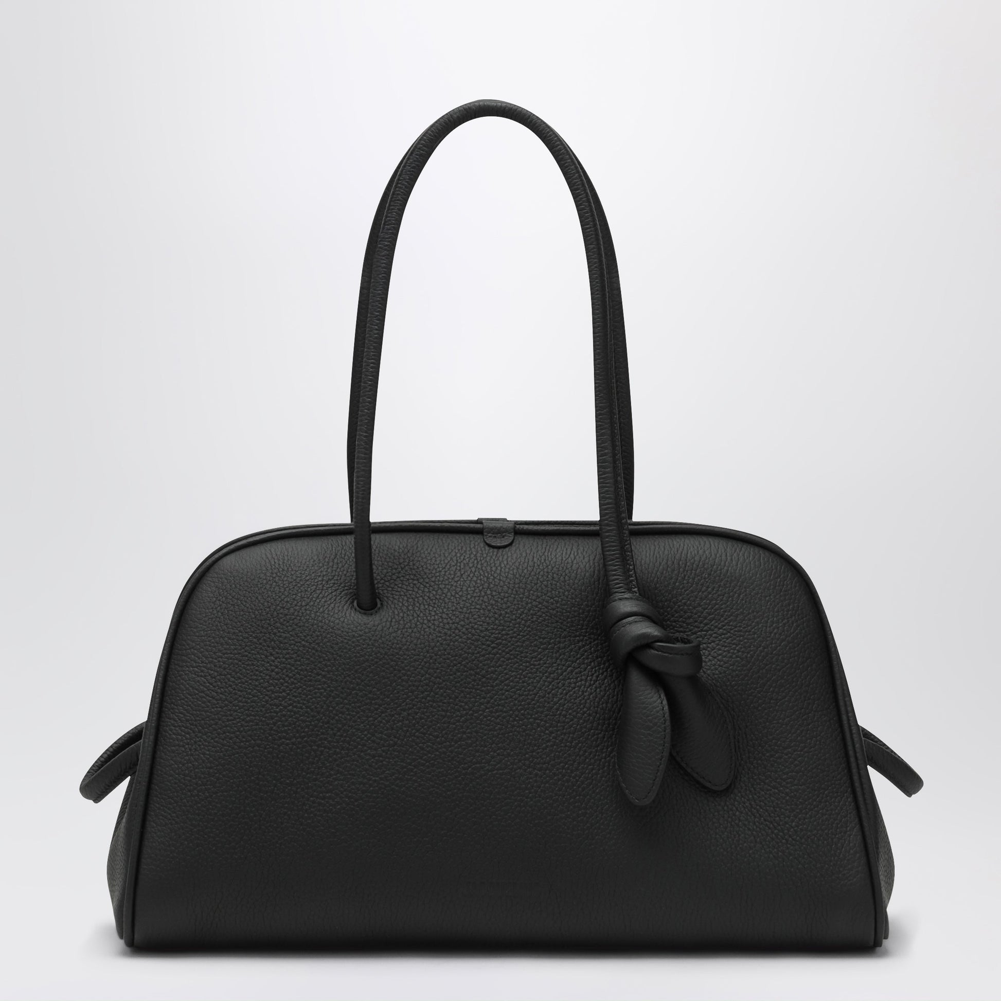 Jacquemus Medium Turismo Bag In Black Leather Women JACQUEMUS