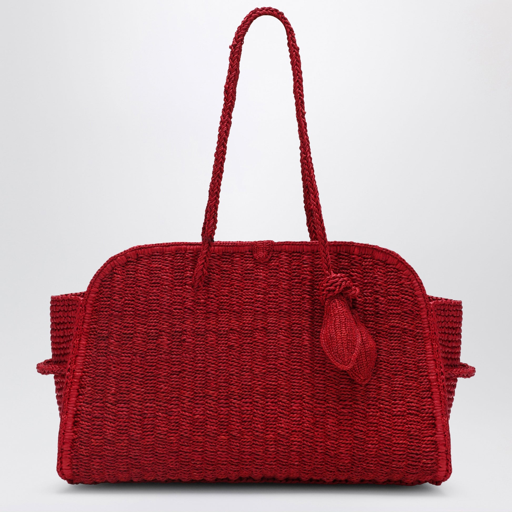Jacquemus Red Turismo Raffia Bag Women JACQUEMUS
