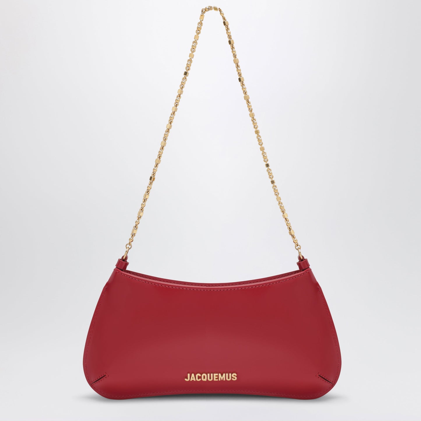 Jacquemus Le Bisou Chaine Patent Leather Red Bag Women JACQUEMUS