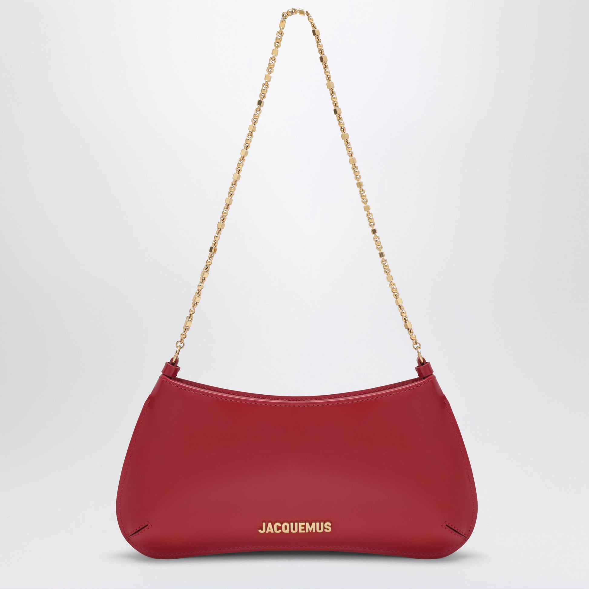 Jacquemus Le Bisou Chaine Patent Leather Red Bag Women JACQUEMUS