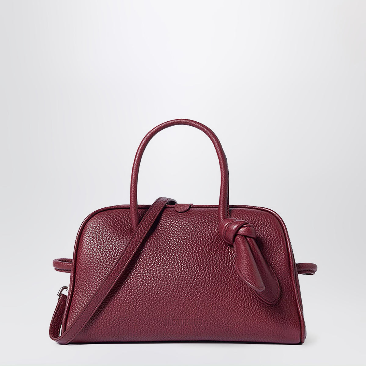 Jacquemus Small Turismo Bag In Leather, Burgundy Women JACQUEMUS
