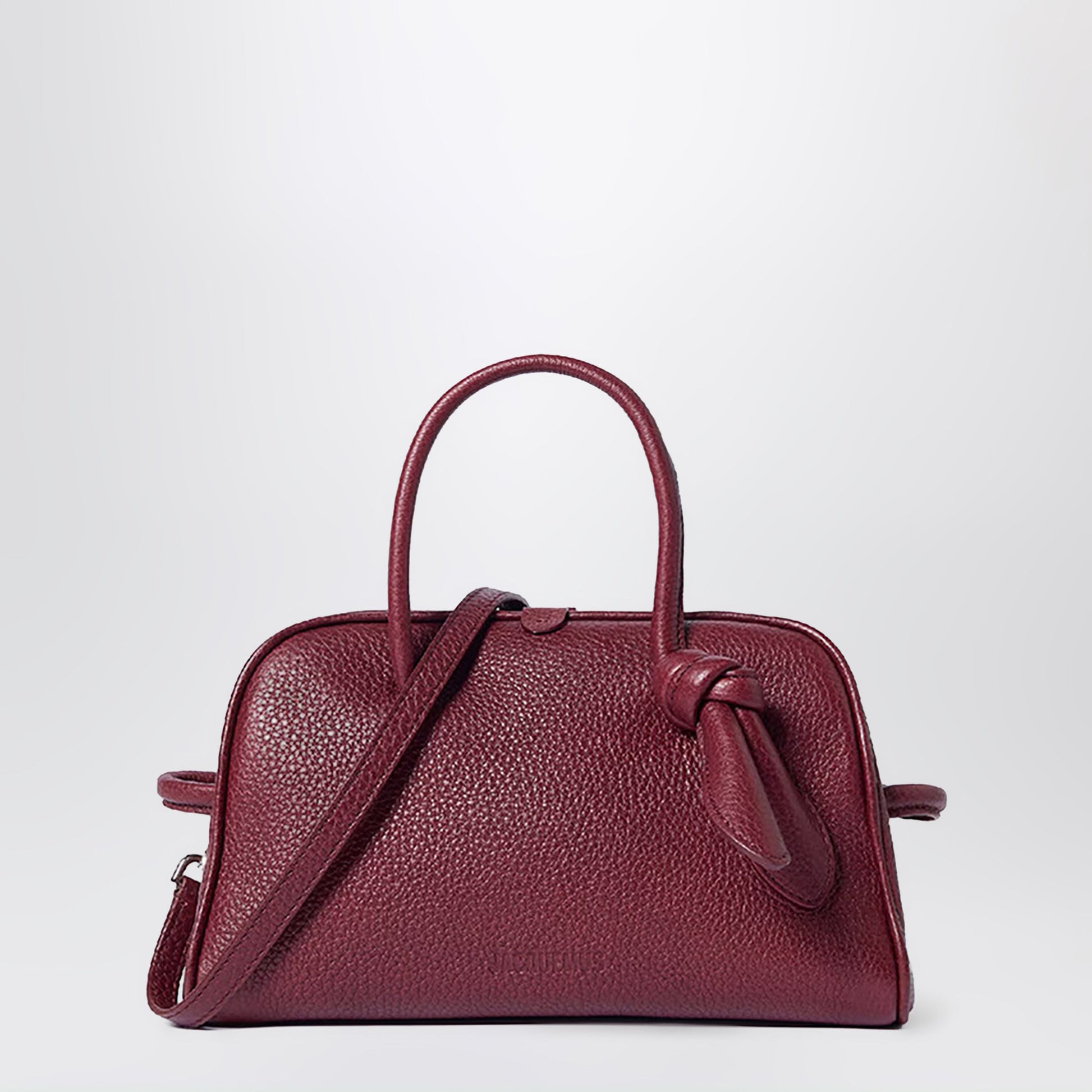 Jacquemus Small Turismo Bag In Leather, Burgundy Women JACQUEMUS