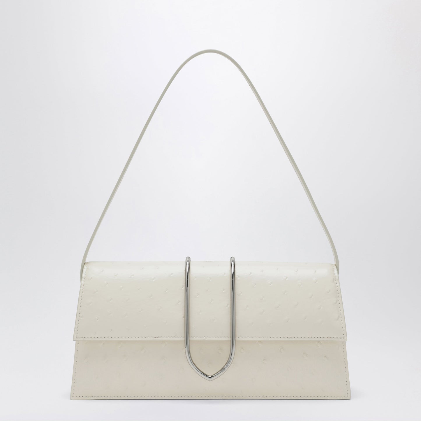 Jacquemus Le Bambino Long Ivory Bag In Greasy-Effect Leather Women JACQUEMUS