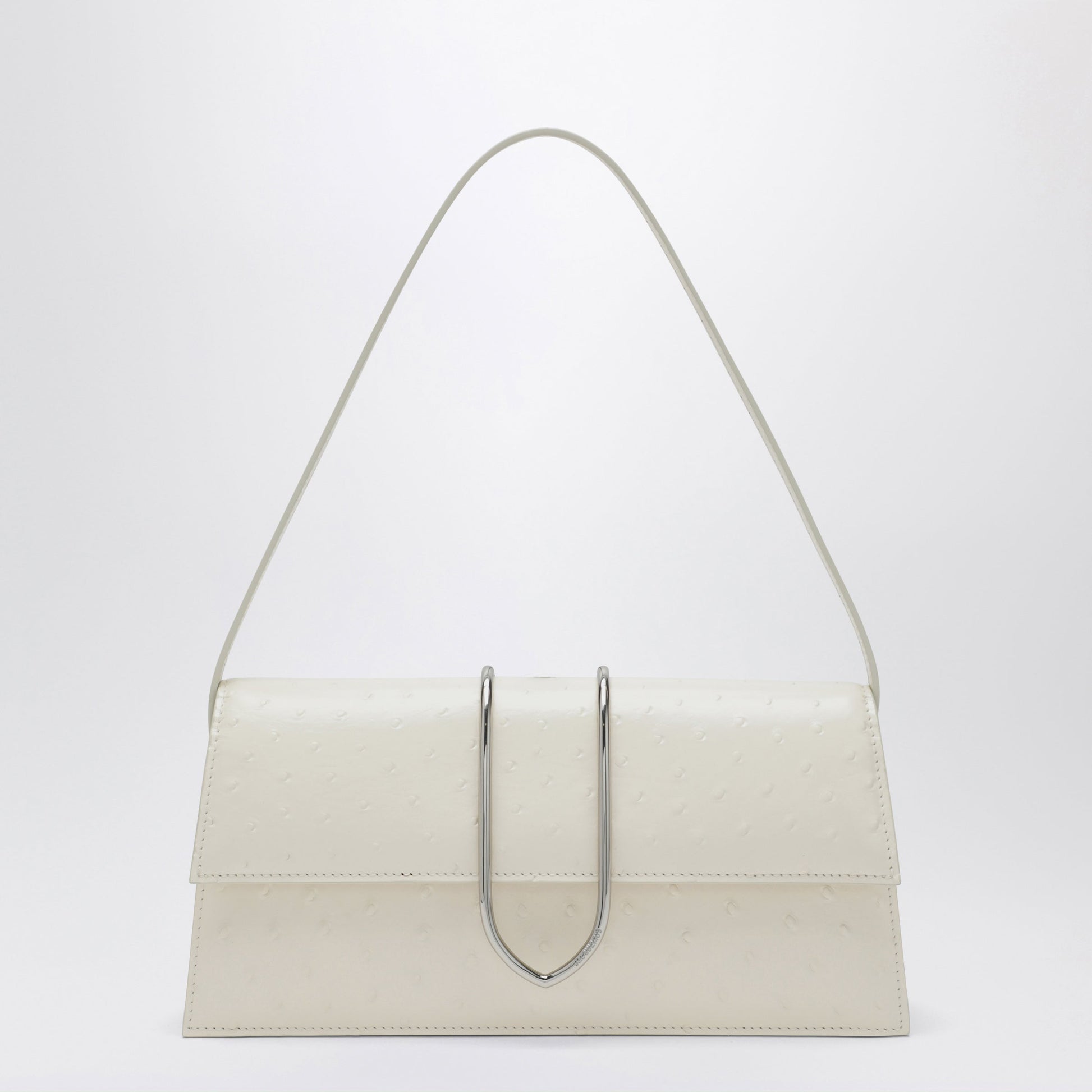 Jacquemus Le Bambino Long Ivory Bag In Greasy-Effect Leather Women JACQUEMUS