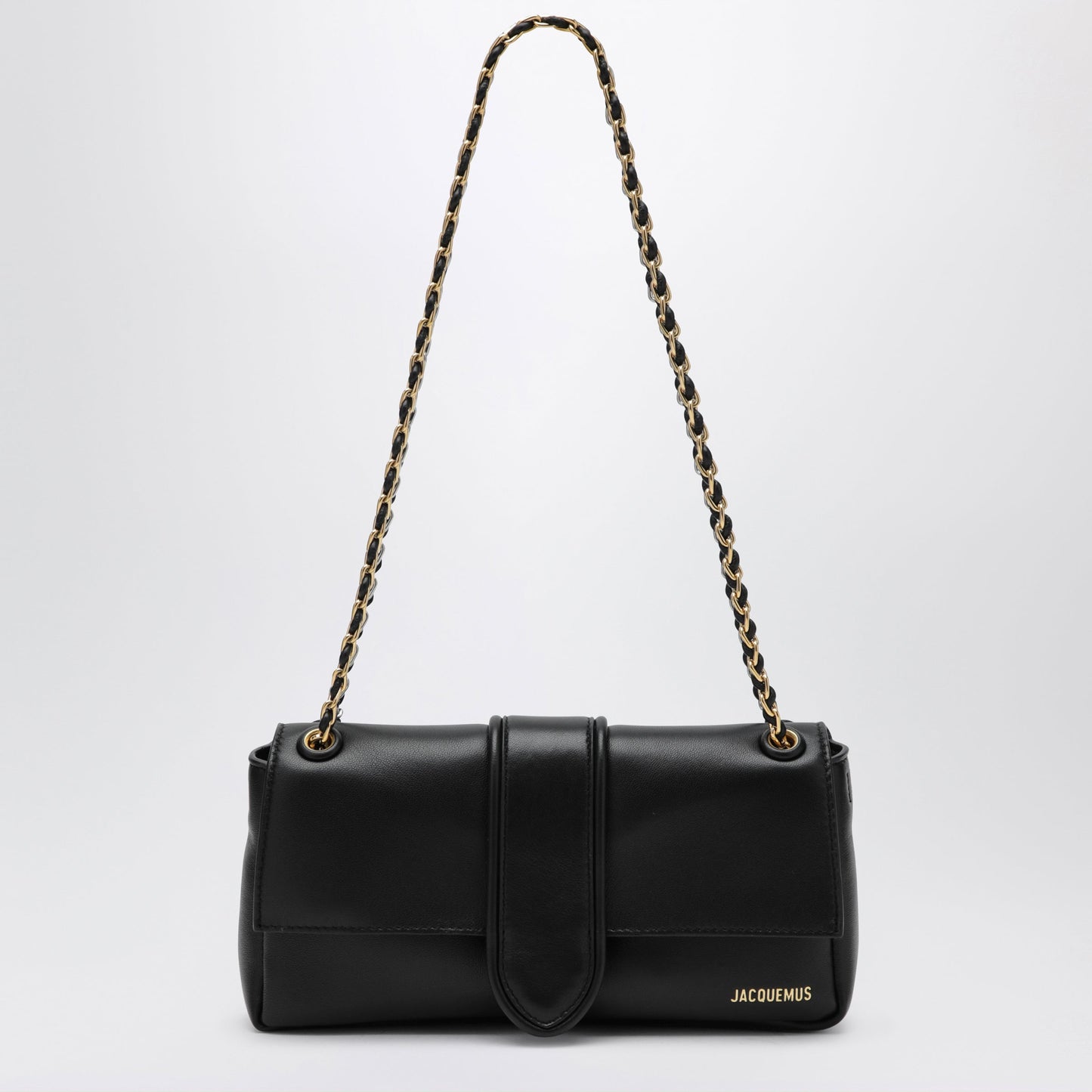 Jacquemus Chaã®Ne Soft Shoulder Bag In Black Nappa Leather Women JACQUEMUS