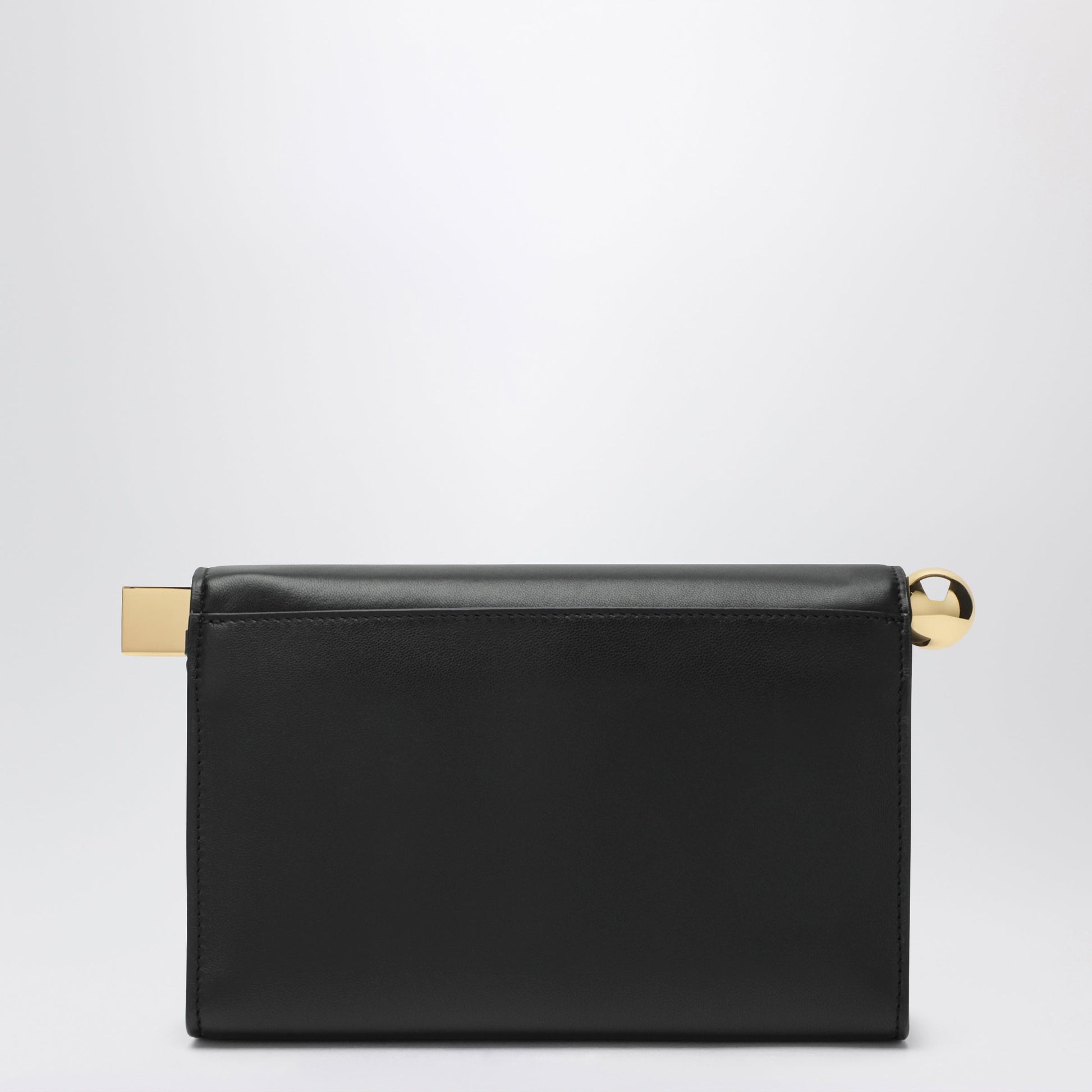 Jacquemus Black Rond Carre Bag In Leather Women JACQUEMUS